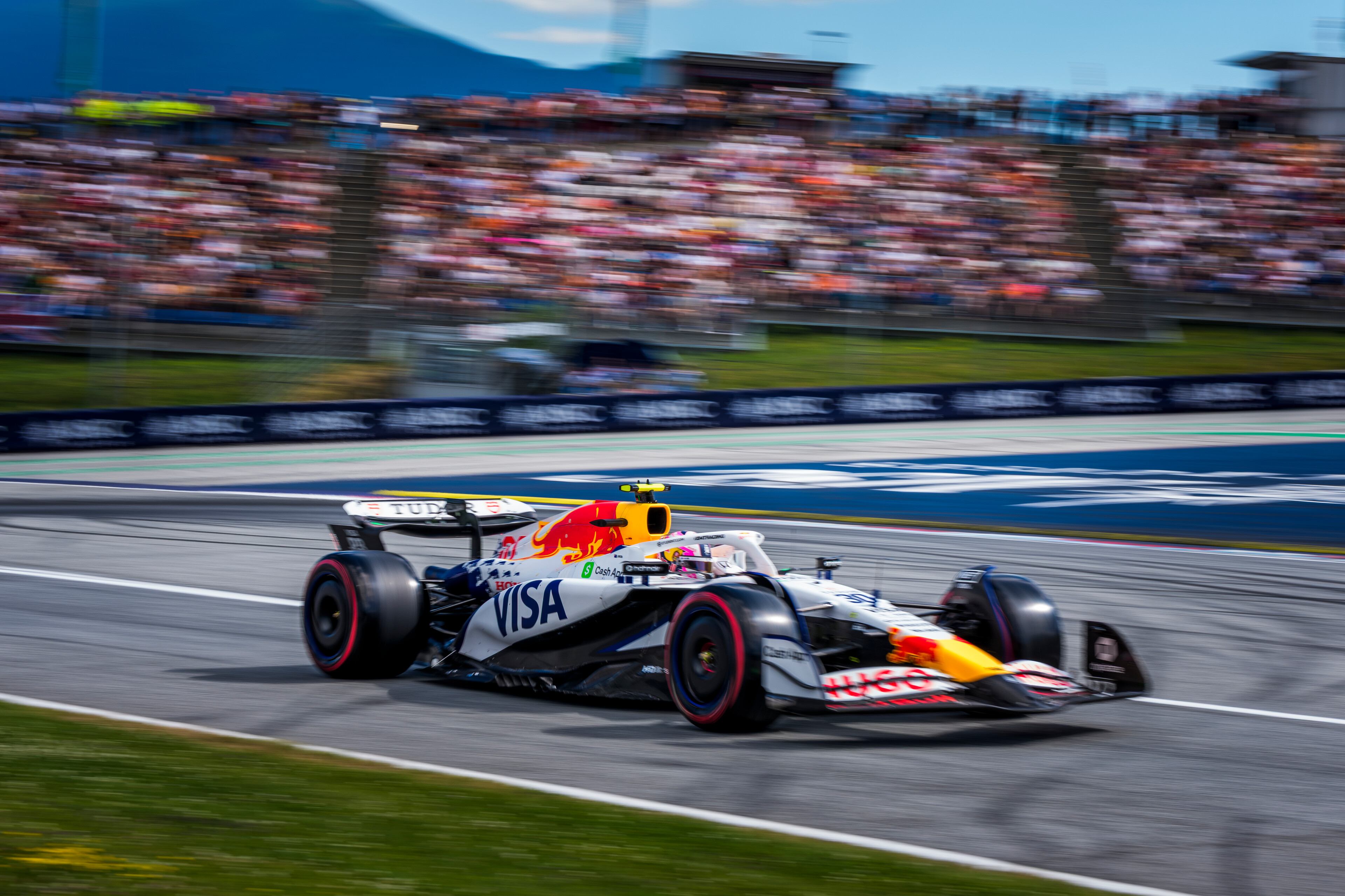 Liam Lawson at the Austrian Grand Prix. Photo / Red Bull