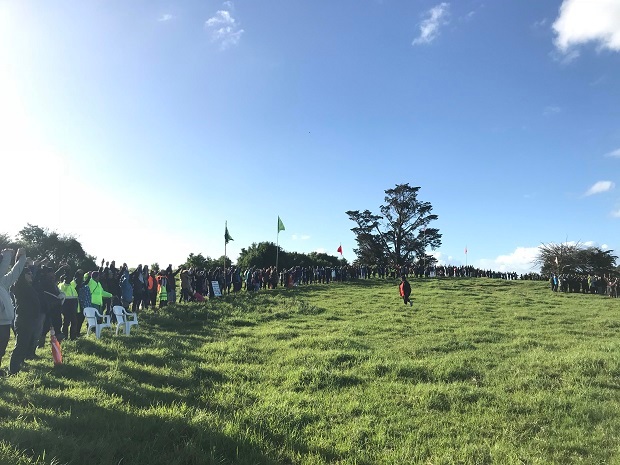Protesters at Ihumātao. Photo / Simon Wilson