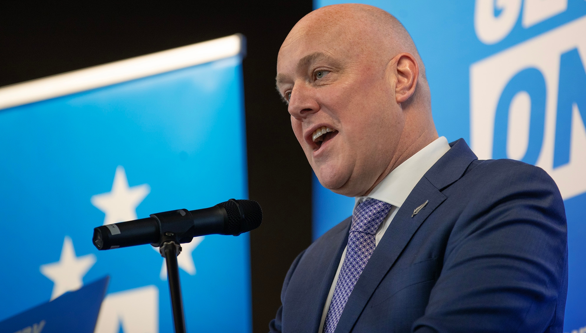 National leader Christopher Luxon is higher than Chris Hipkins in the poll's preferred PM ratings. Photo / Hayden Woodward