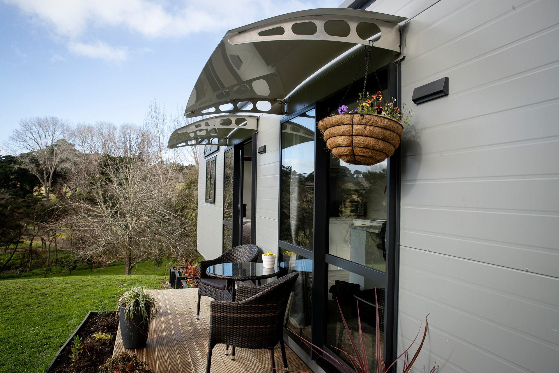 The tiny house owned by Diane Wood in Warkworth, bought from HouseMe. Photo / Dean Purcell