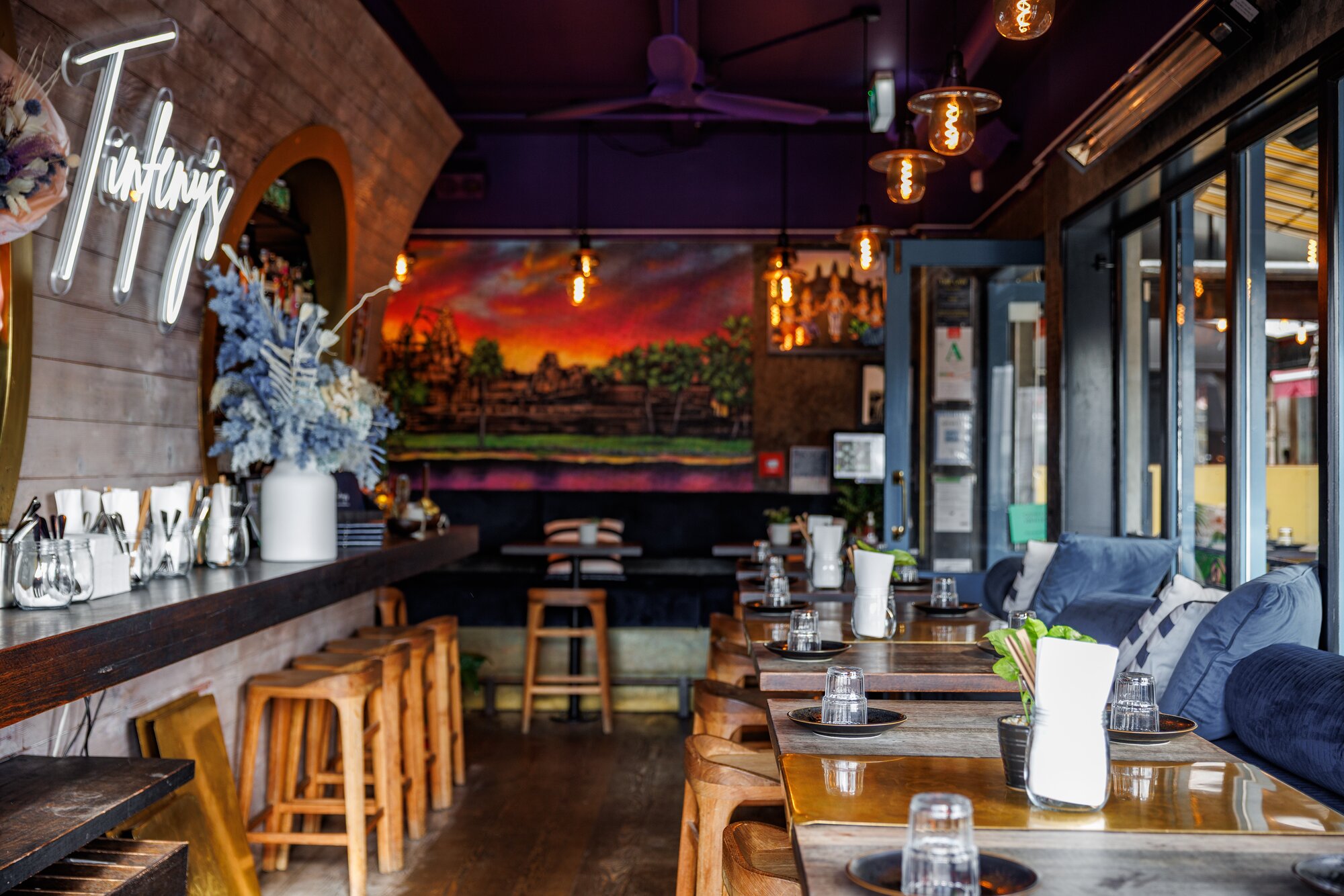 Tinfeny's Cambodian restaurant in Ponsonby Central. Photo / Babiche Martens