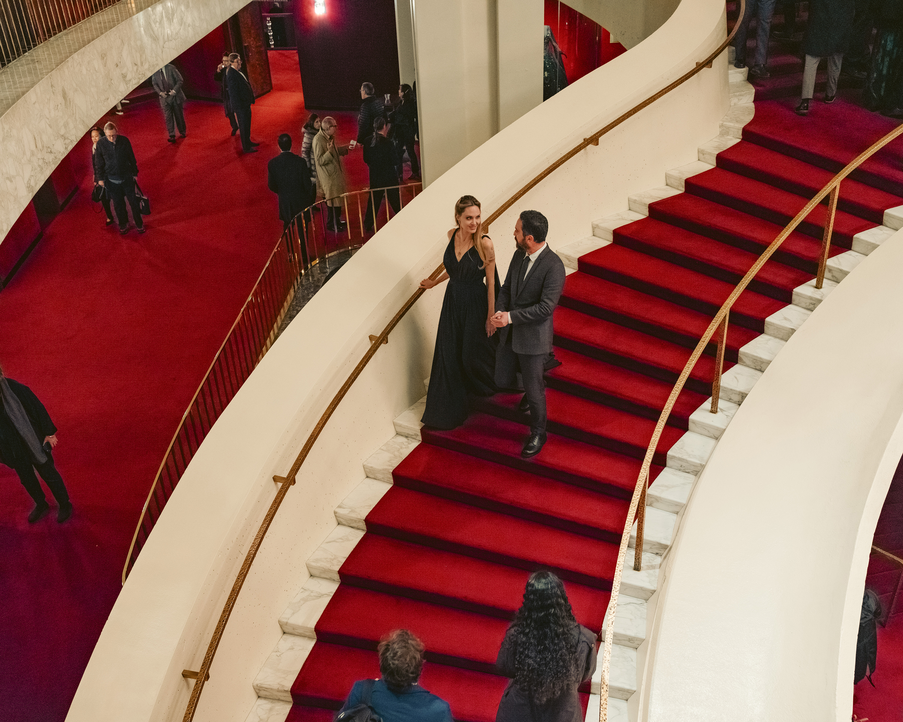 Jolie and Lorrain attend the Met Opera performance of Puccini's Tosca. Photo / Sasha Arutyunova, The New York Times