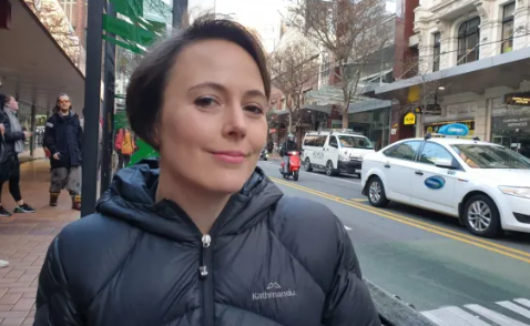 Greenpeace spokeswoman Amanda Larsson was among those making submissions on the Fast Track Approvals Bill. Photo / RNZ / Jonathan Mitchell