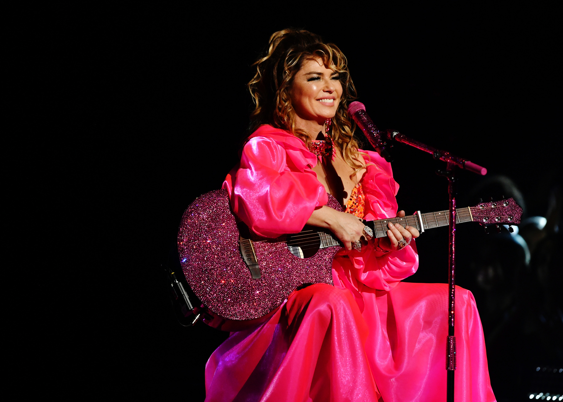 Shania Twain is reflecting on her past pain in a new Netflix documentary. Photo / Getty Images