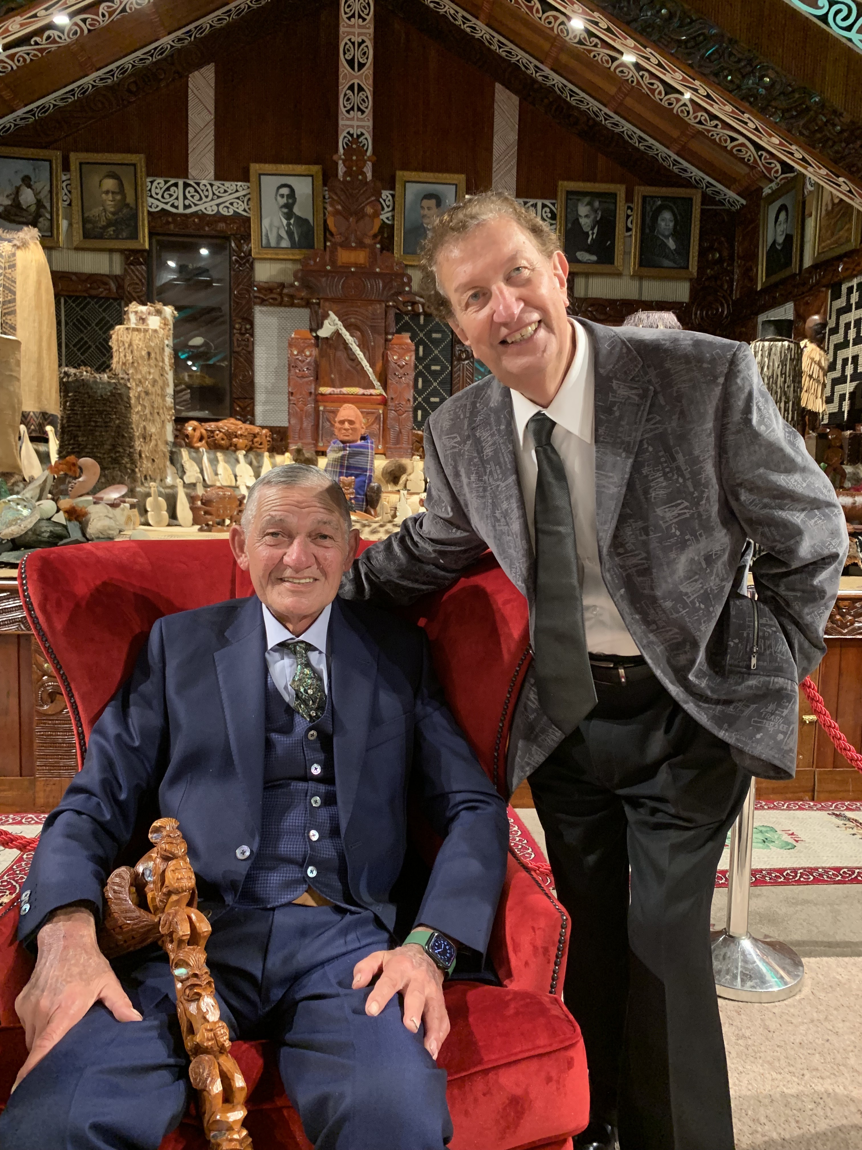 Kiingi Tūheitia and Rotorua Lakes councillor Trevor Maxwell (Ngāti Rangiwewehi) were longstanding friends.