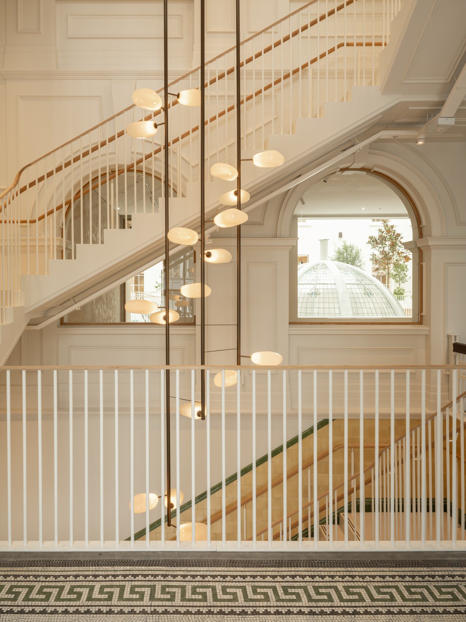 Striking new light feature in the building. Photo / Samuel Hartnett