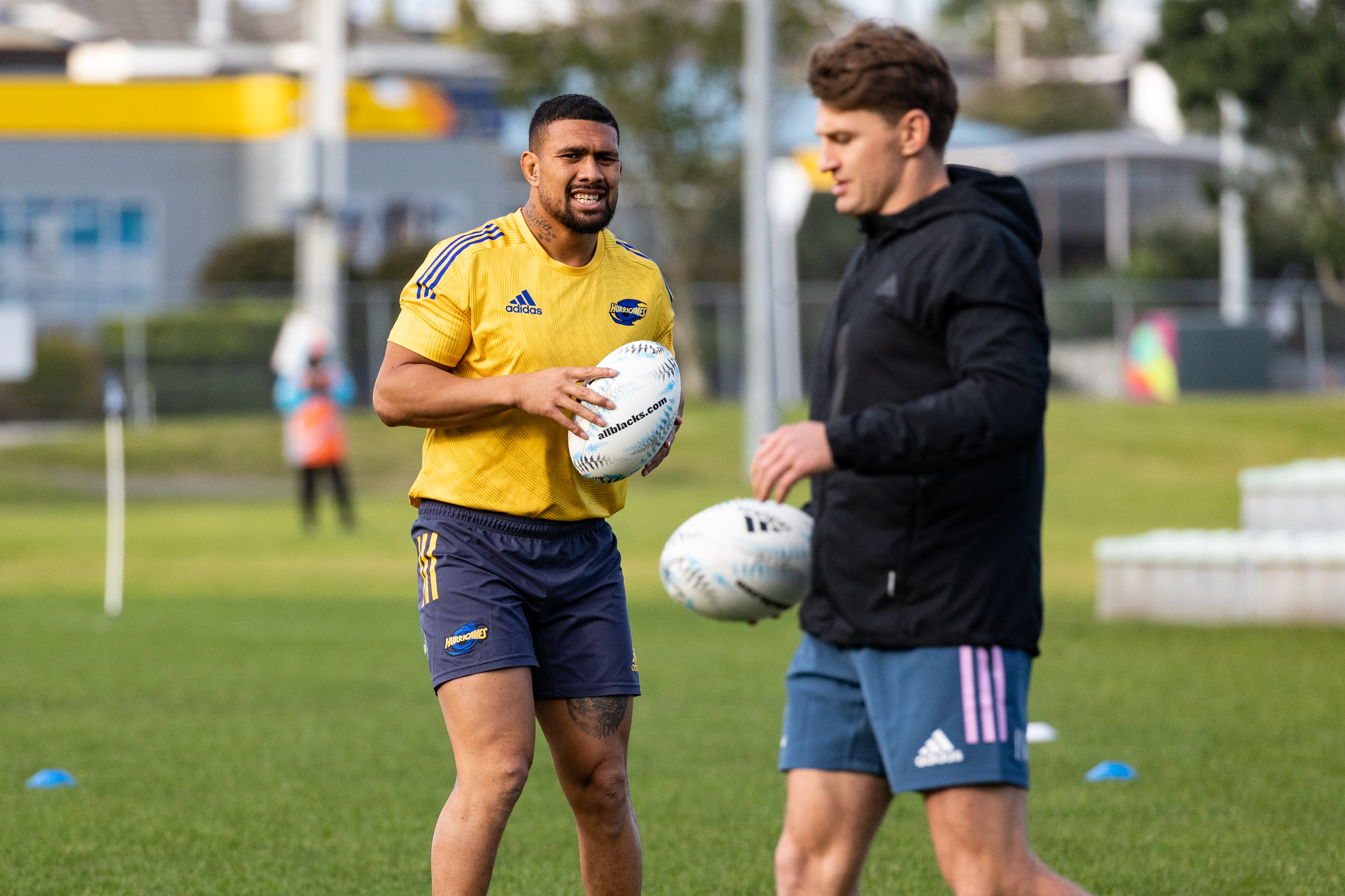 All Black stars Ardie Savea, left, and Beauden Barrett are the subjects of some of the new unauthorised biographies on leading players. Photo / Alex Cairns
