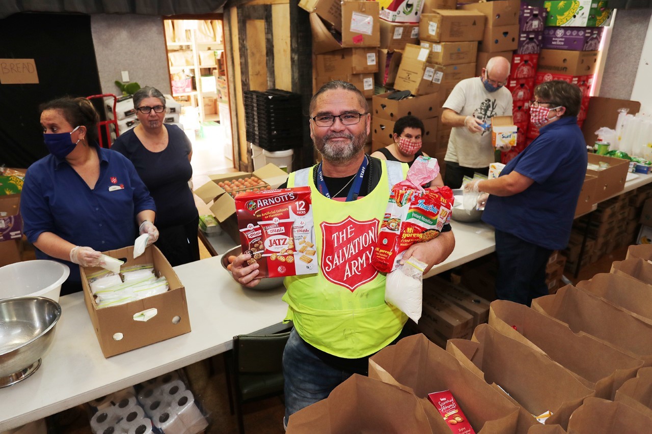 In 2020, Trevor McLean and his team at Whangārei Salvation Army packed 500 food parcels a week. Now the volunteers are too tuckered out to help with the organisation's Christmas Day feast, he says. Photo / John Stone
