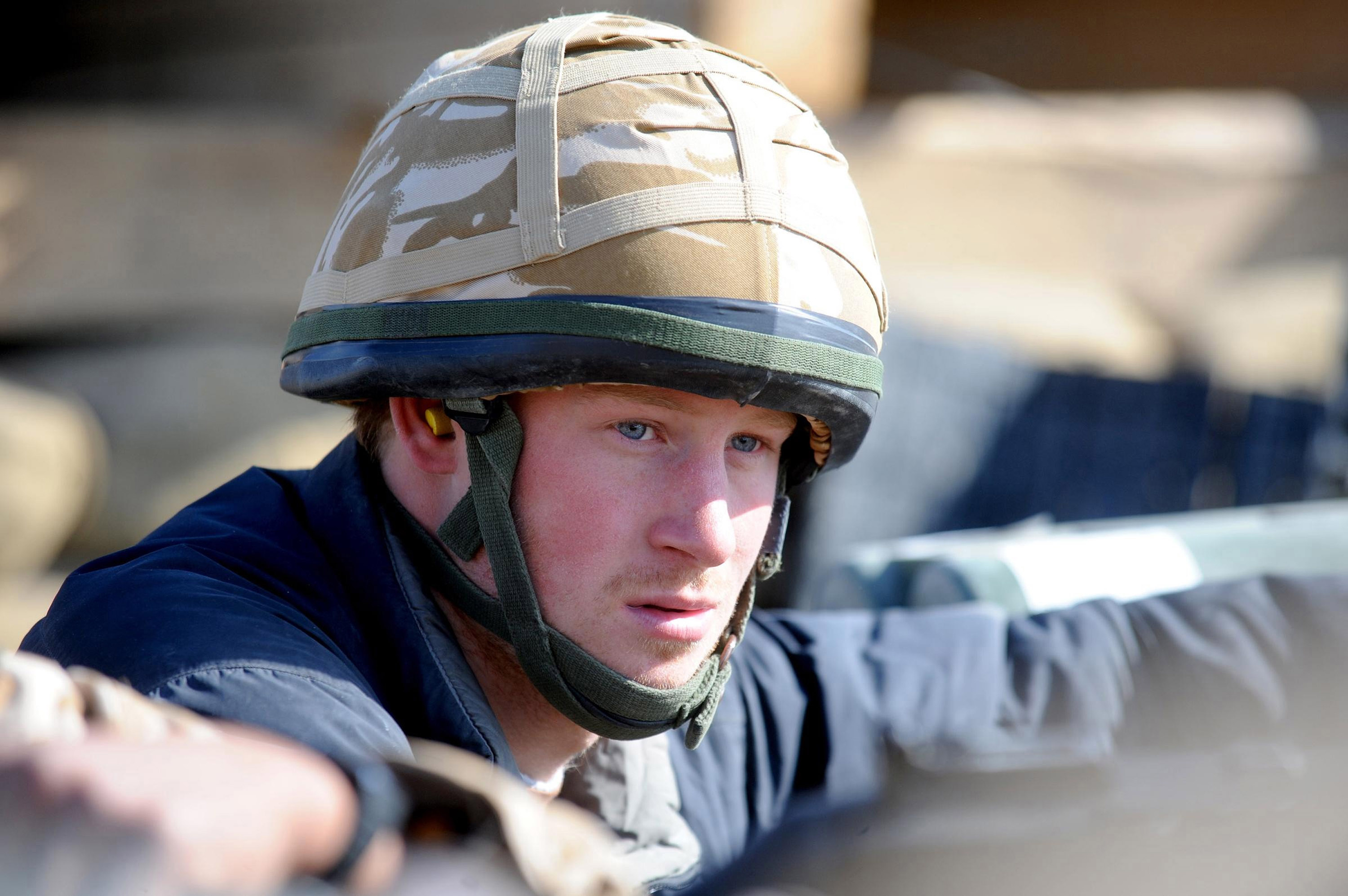 Prince Harry at an observation post in Helmand Province, Afghanistan in 2008. Photo / John Stillwell, Pool, Anwar Hussein Collection, WireImage