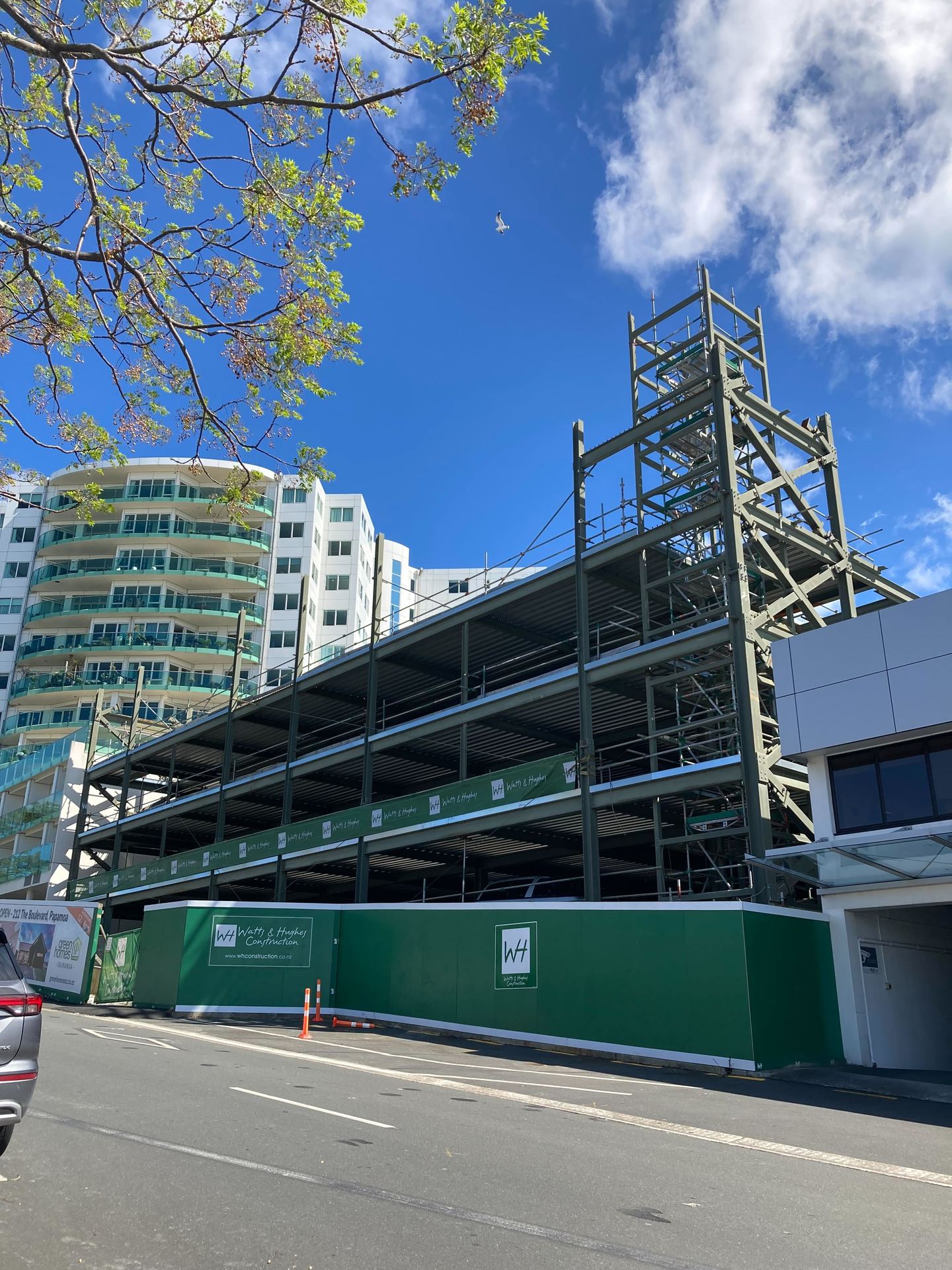  The steel framing of the original transport hub on Harington St. Photo / Zoe Hunter