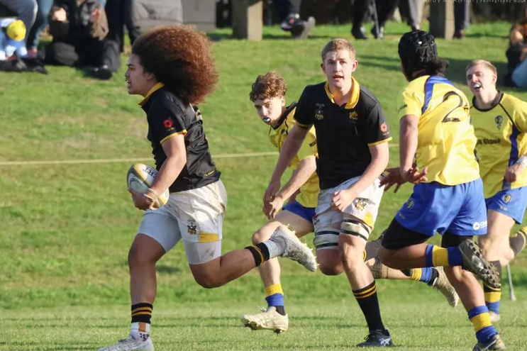 Wellington College First XV loose forward Z'kdeus Schwalger. Photo / Andy McArthur