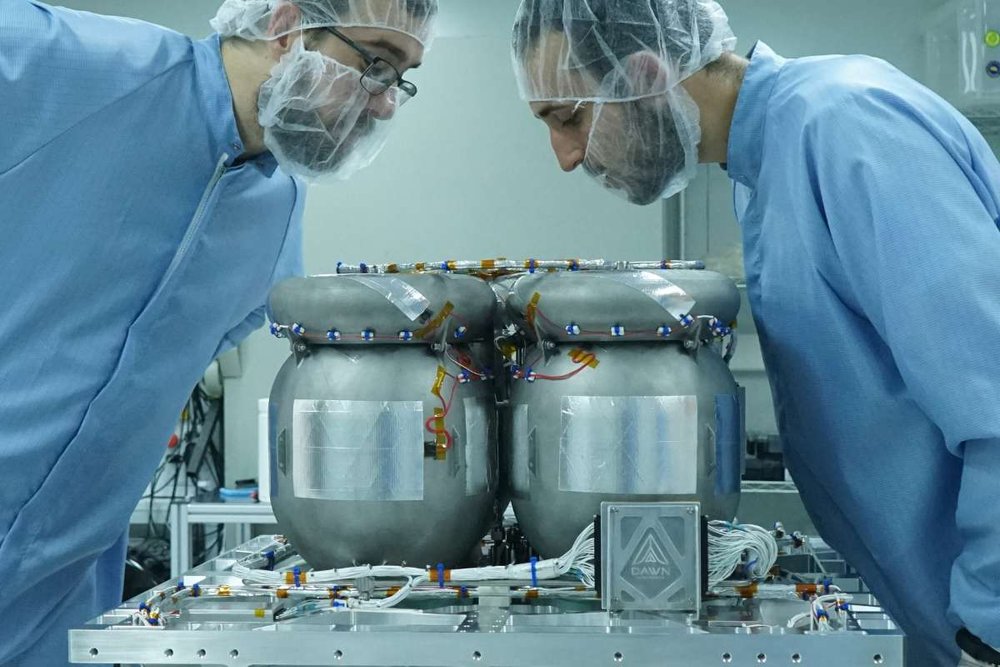 Christchurch firm Dawn Aerospace will supply propulsion, fuel tank and control systems for six Lynk satellites launching in January. Lynk plans a network of 5000. Photo / Supplied