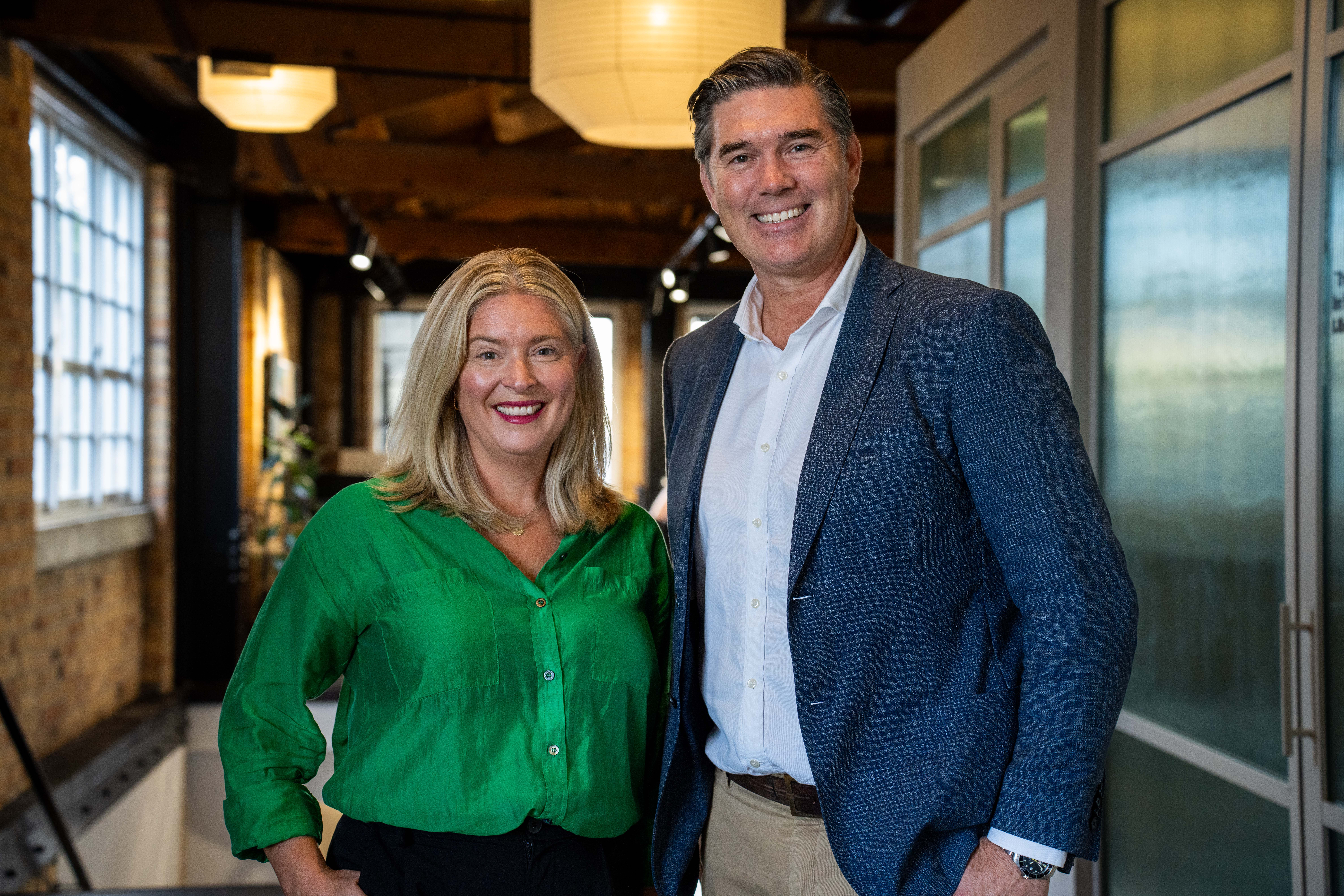 Bastion Aotearoa chief executive Toby Sellers, right, and Nicky Greville, who has just left Publicis' Spark Foundry.