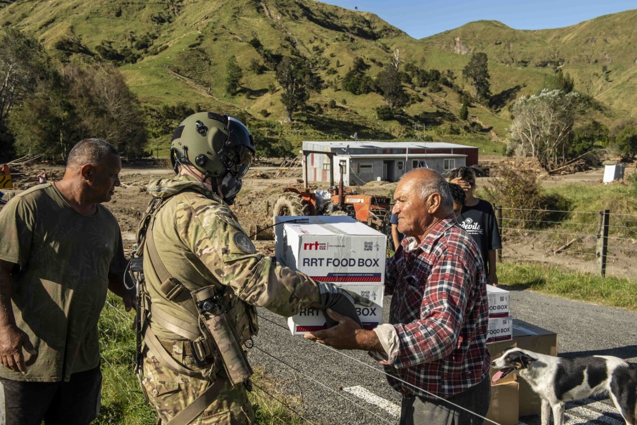 NZDF personnel supporting local communities after Cyclone Gabrielle in 2023. Jones says some younger veterans might not need help now but it was important to make sure it was available when they did. Photo/NZDF