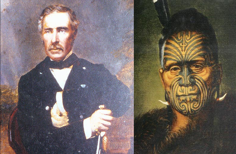 New Zealand Governor General Sir George Grey and Kīngi Tāwhiao, the second Māori king. Photo / Supplied