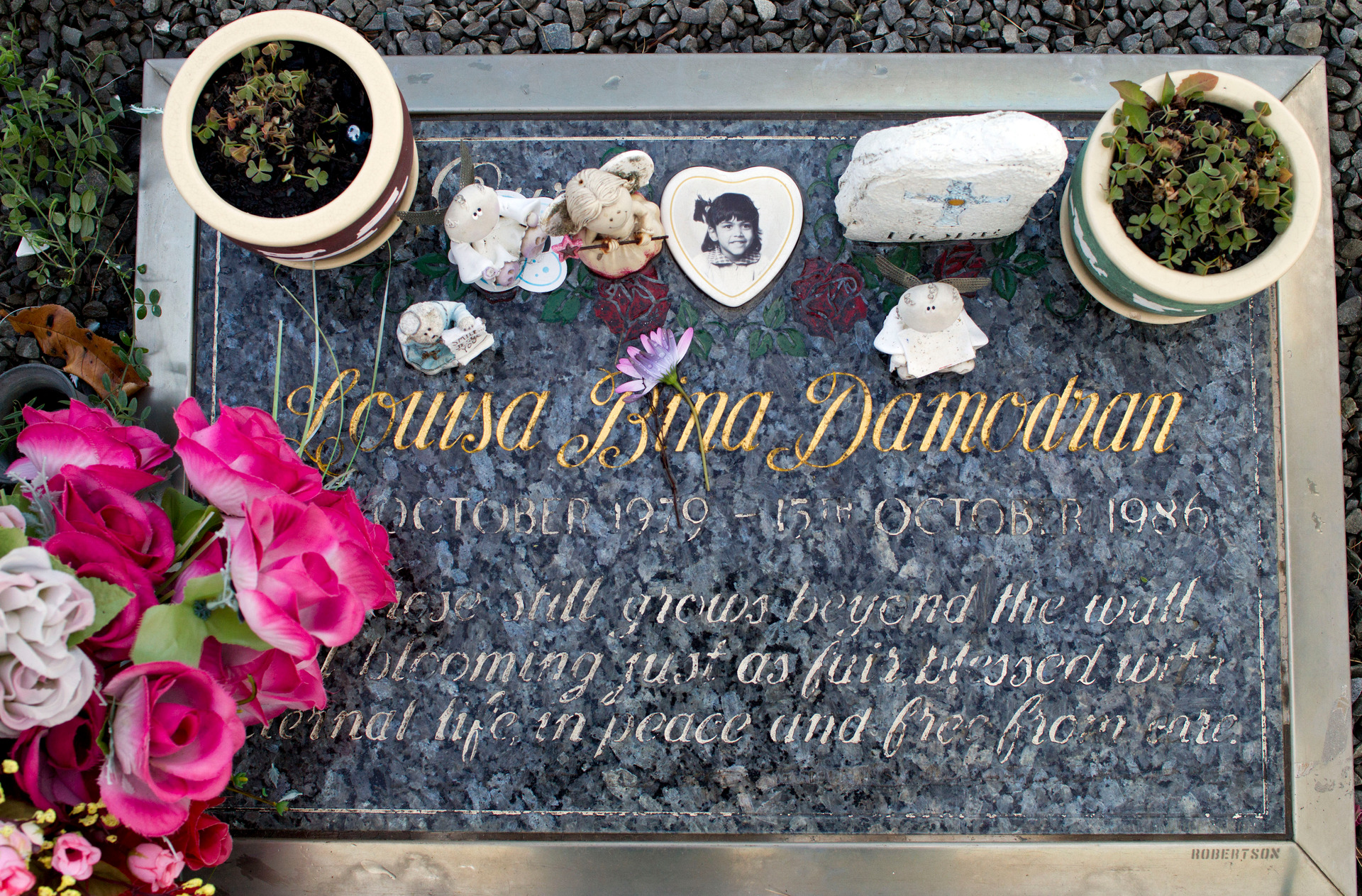 Louisa's grave. Photo / Simon Baker