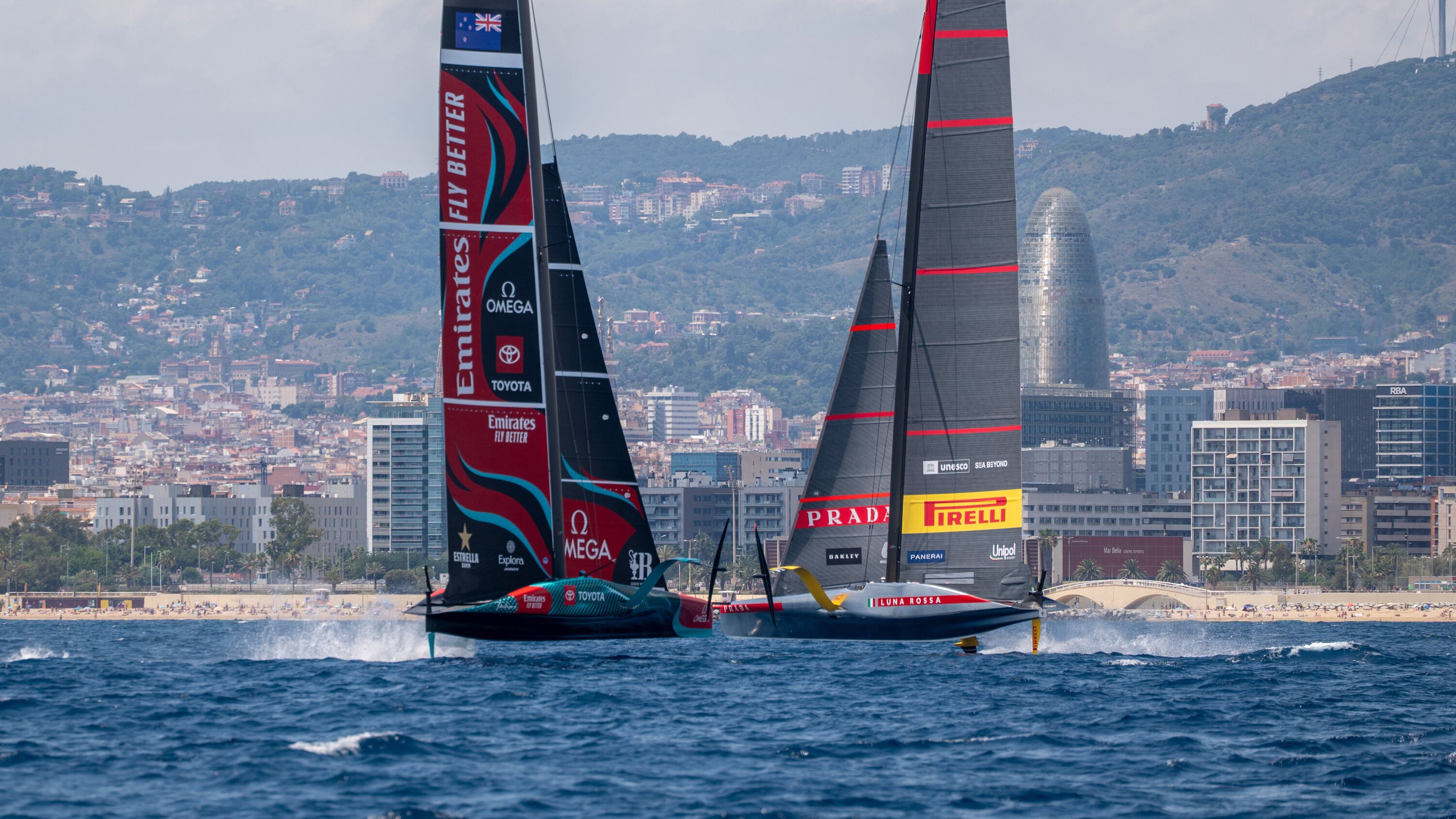 Emirates Team New Zealand and Luna Rossa Prada Pirelli Team will be the teams to beat in Barcelona. Photo / Carlo Borlenghi