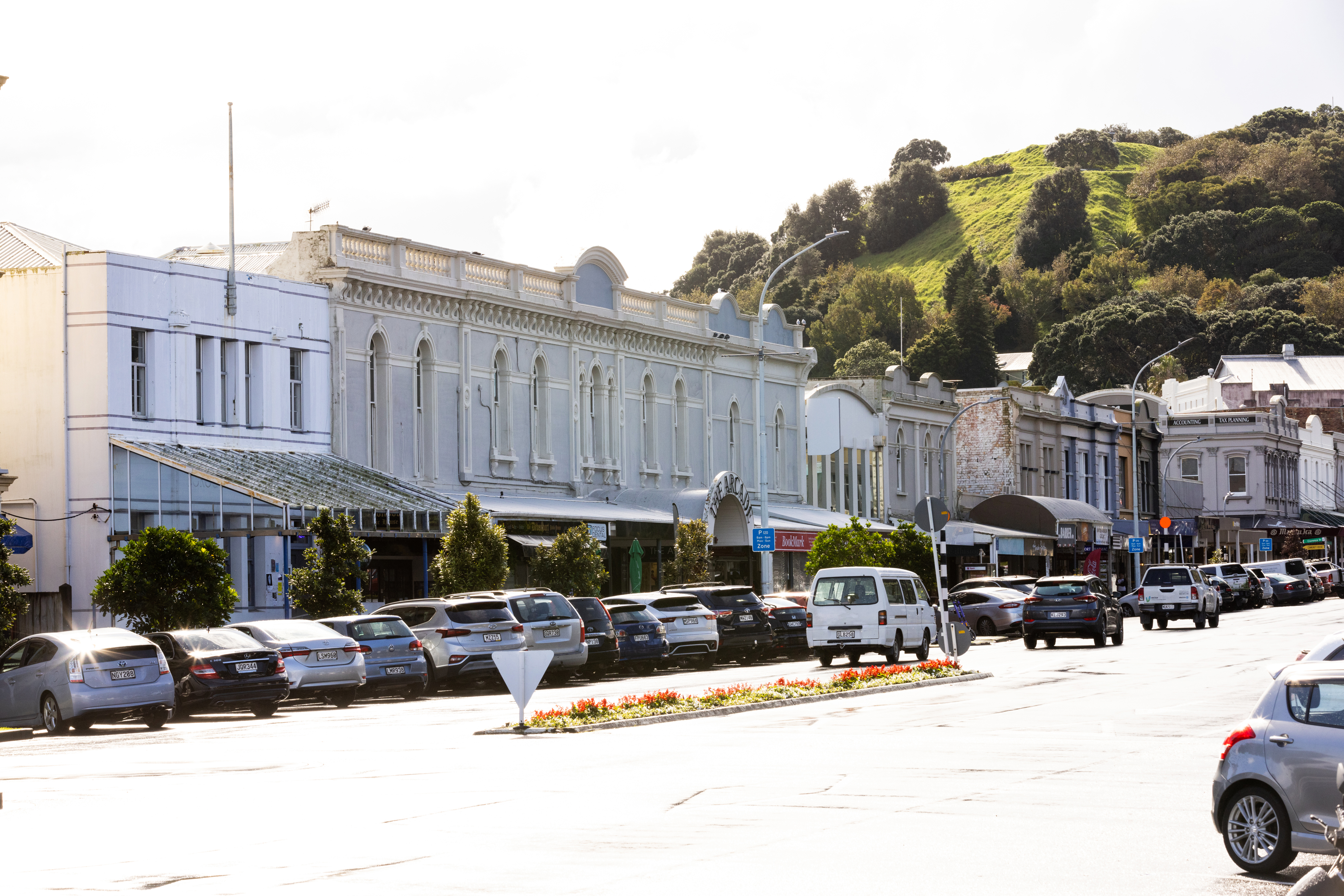 Most of these sites are changing hands, from the ex-Devonport Borough Council building (left) to the ex-Westpac building (right). 