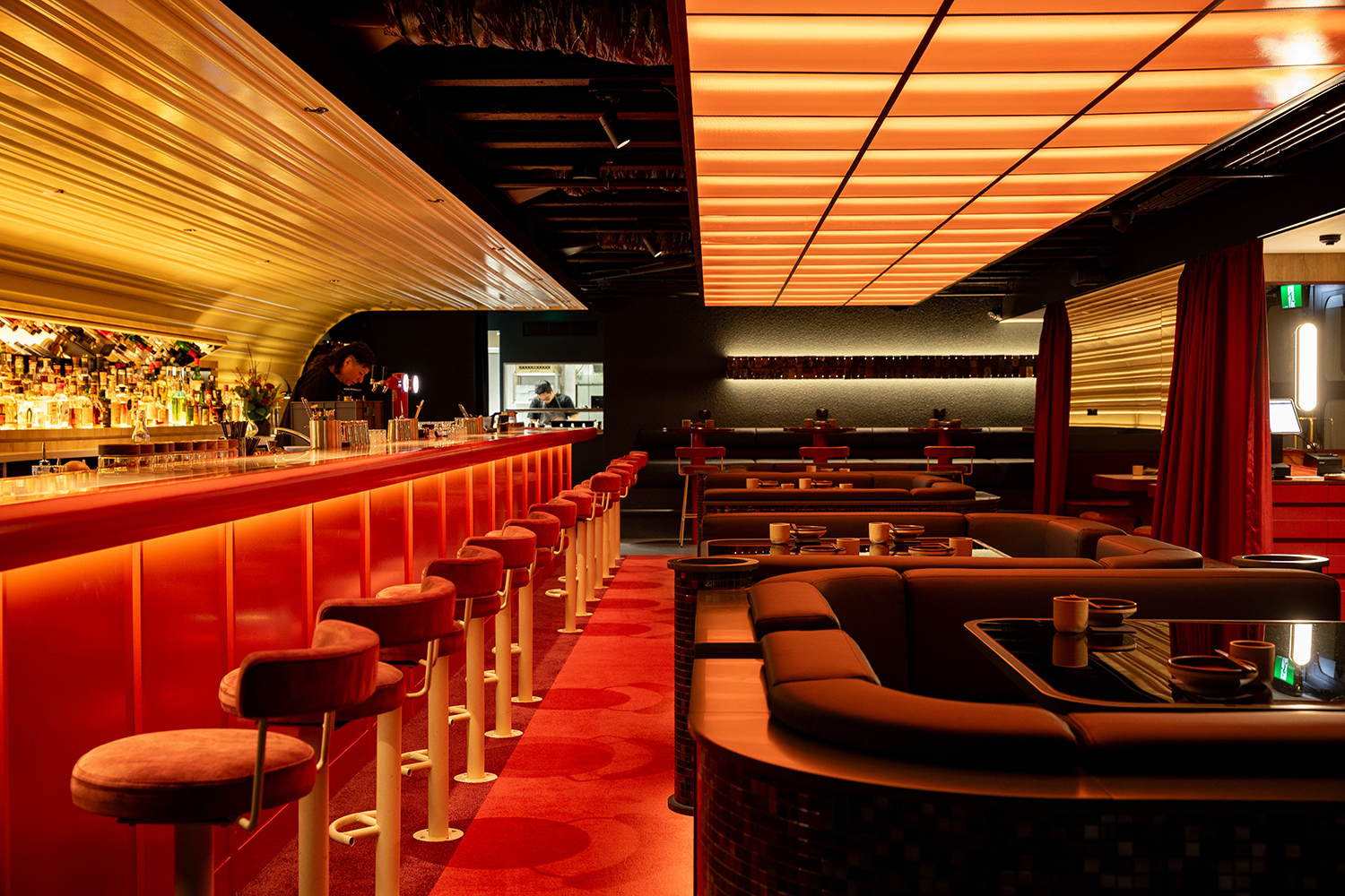 The Nightcar bar and restaurant on Queen St has gone for a modern look. Photo / Babiche Martens