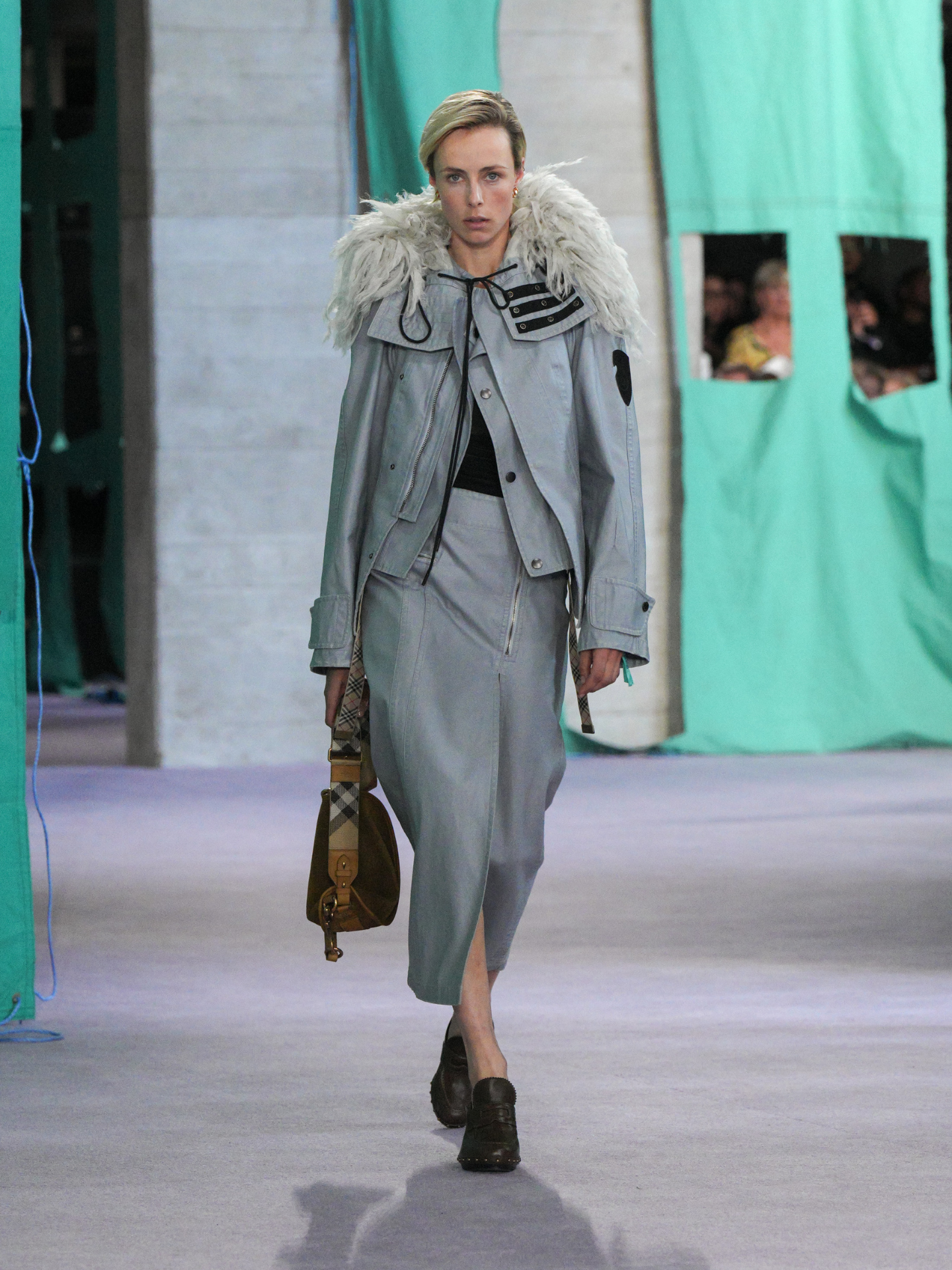 Coats were the hero items as Burberry aims to revive its fortunes.