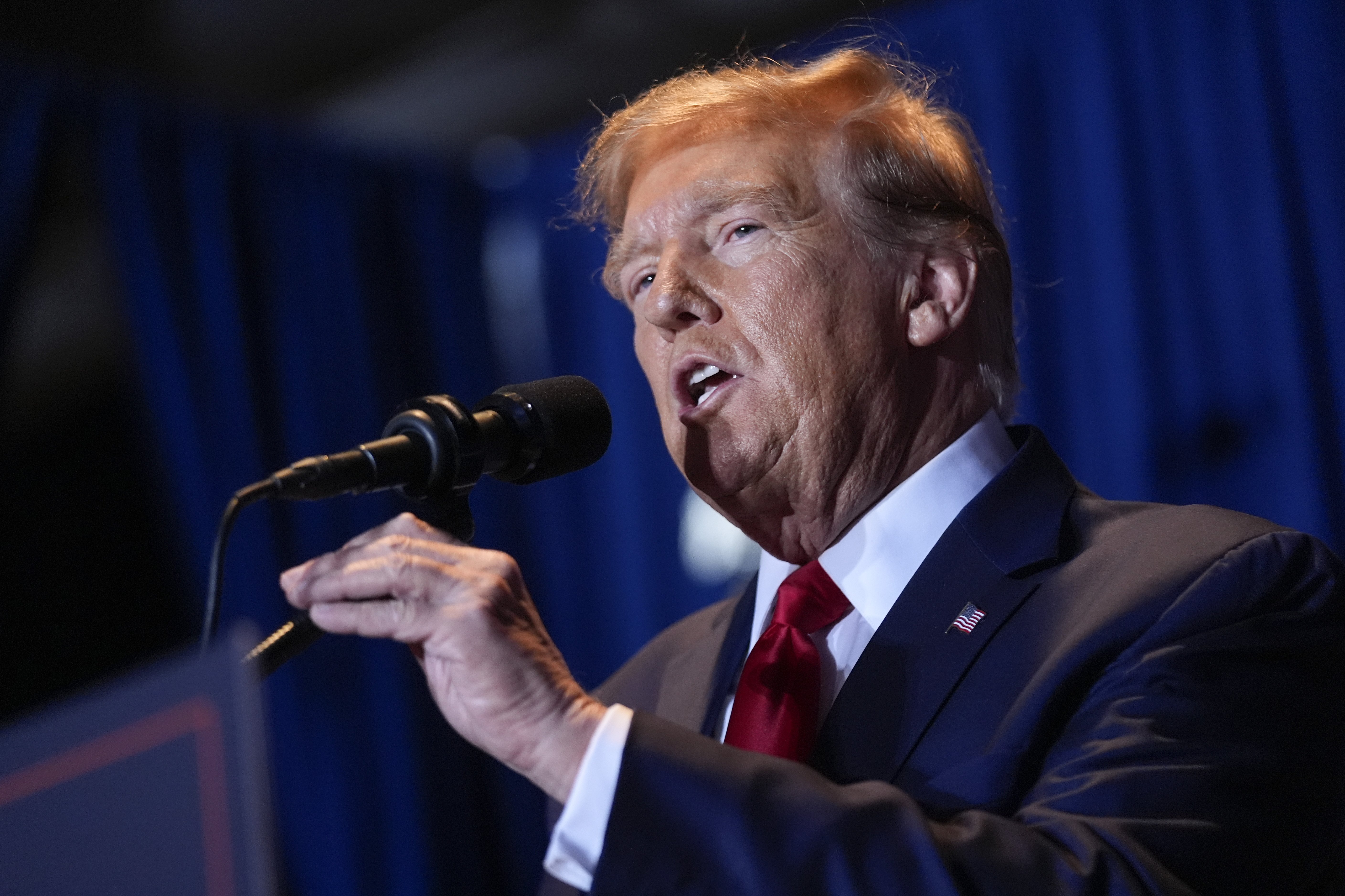 Despite similar ages, polls show voters see Donald Trump as physically more robust than Joe Biden. Photo / AP