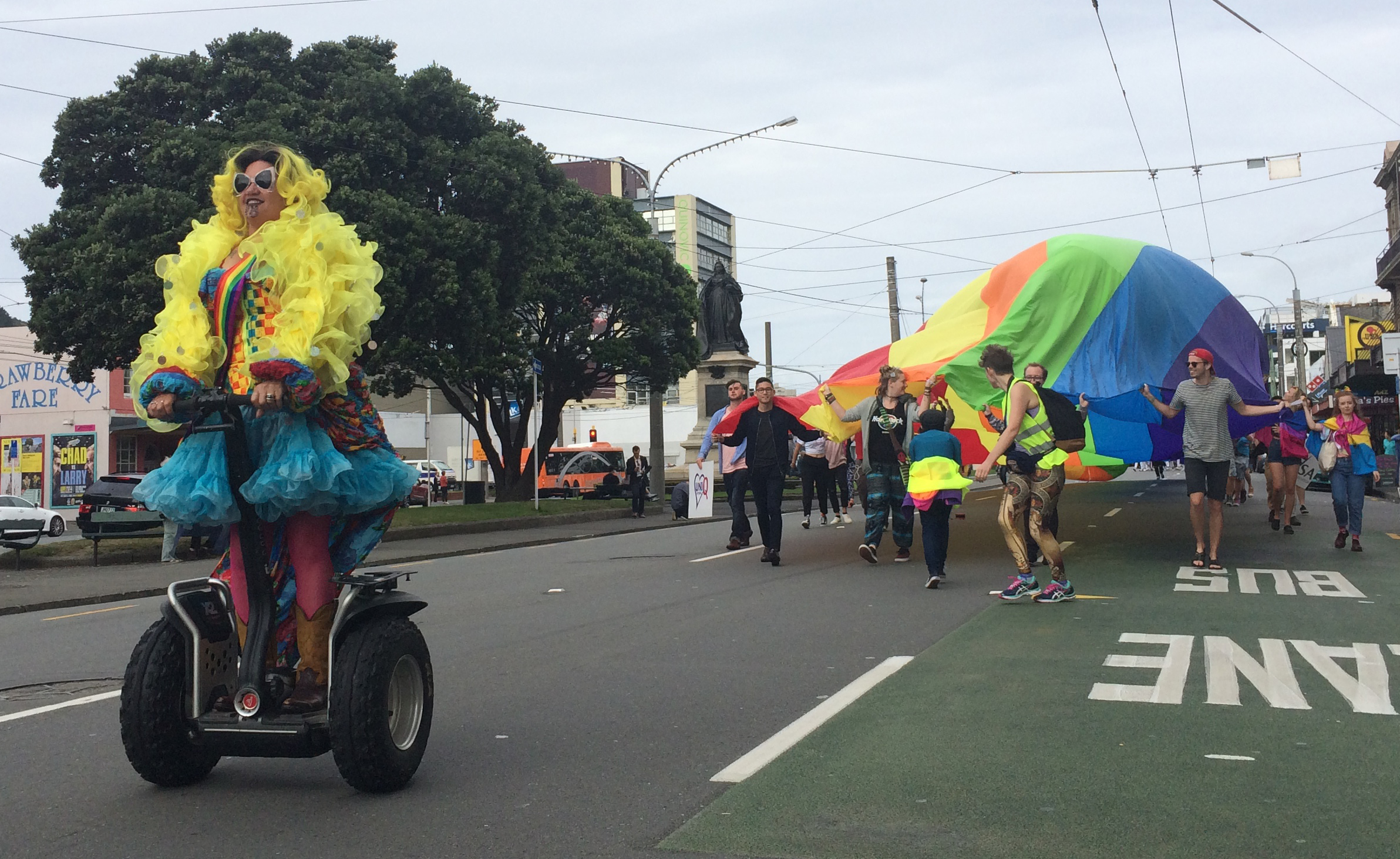 Wellington Pride Festival parade. Photo / Frances Cook