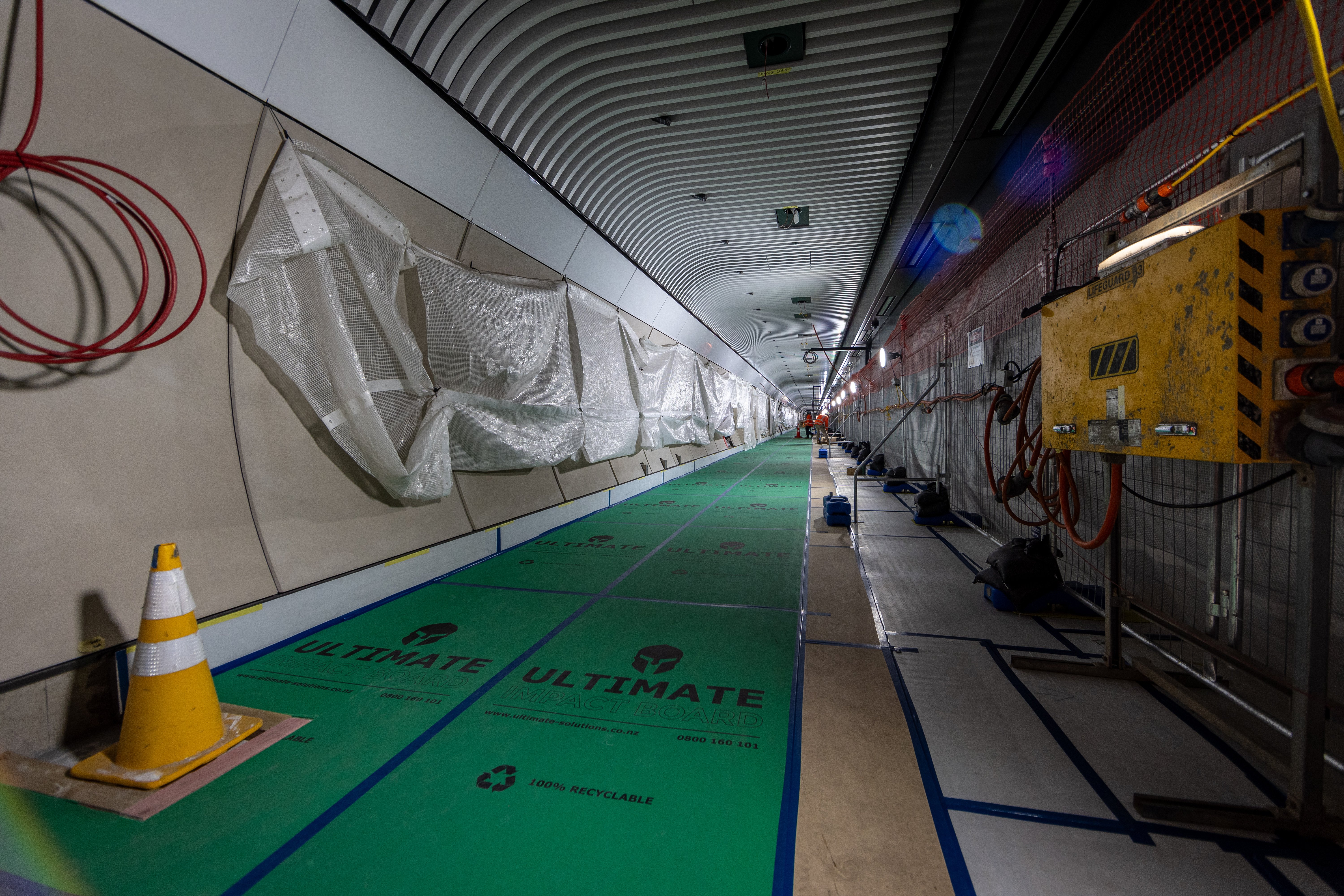 The 200m long platform at Karanga-a-Hape Station. Photos / Michael Craig