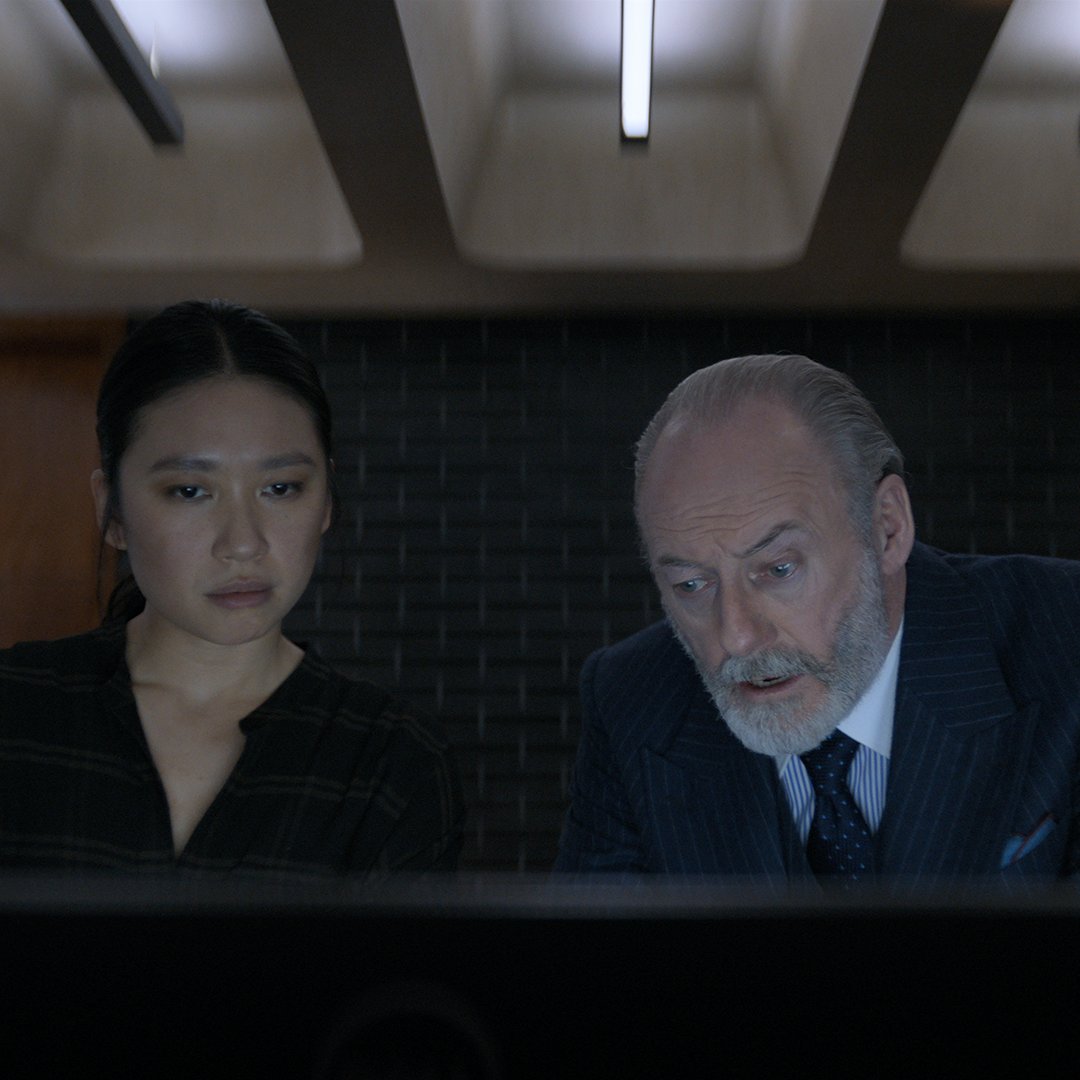 Jess Hong and Liam Cunningham in 3 Body Problem. Photo / X, @netflix