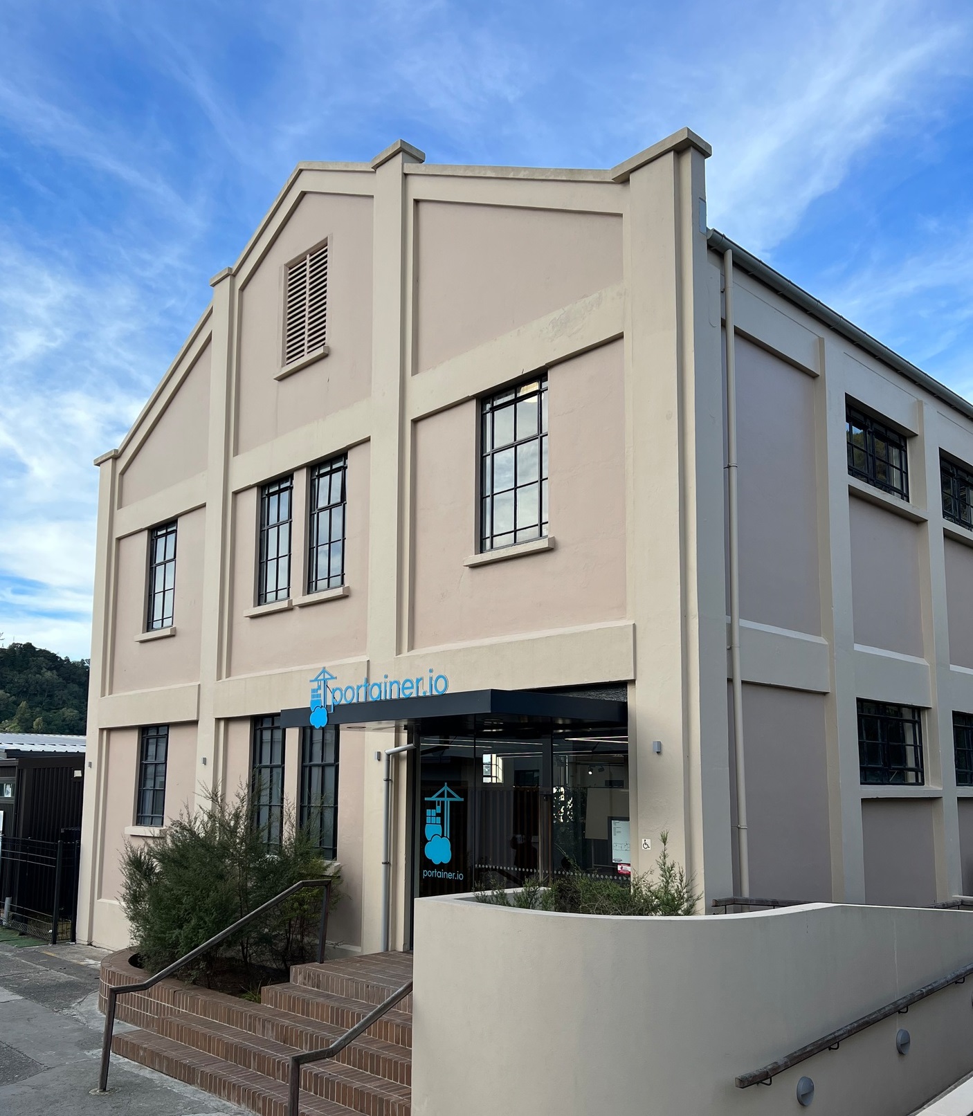 Portainers' erstwhile office at Auckland's Hobsonville Point. Photo / Cole Slawson