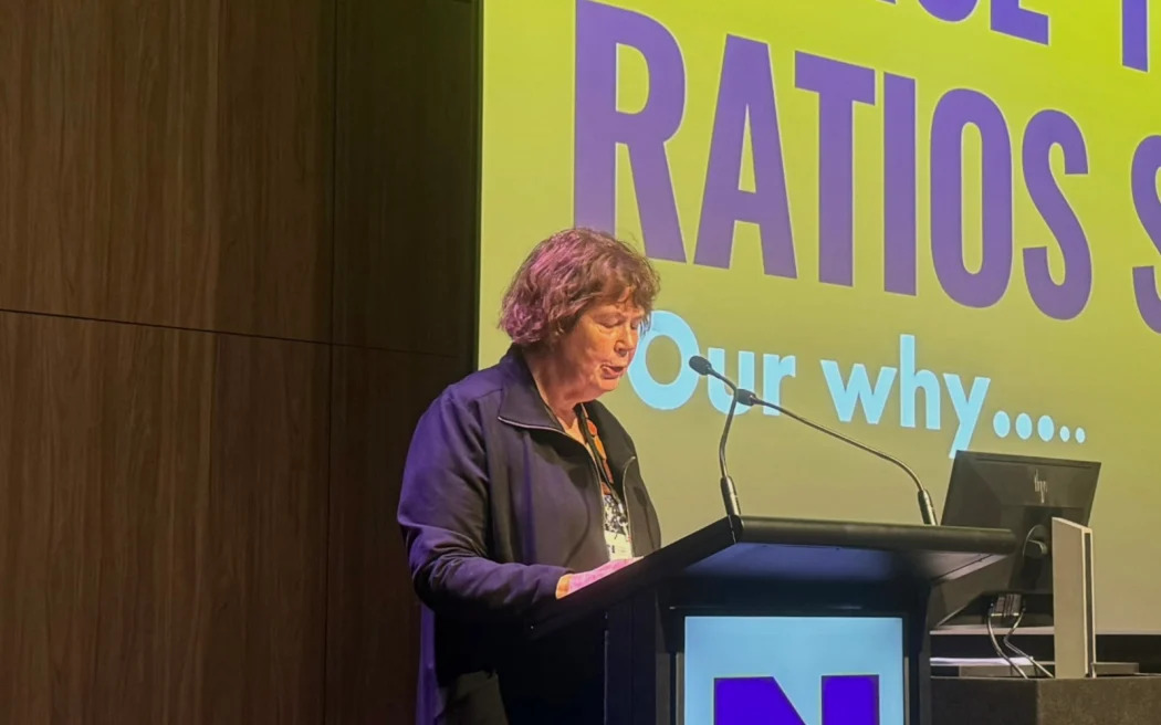 NZNO president Anne Daniels. Photo / RNZ, Pretoria Gordon