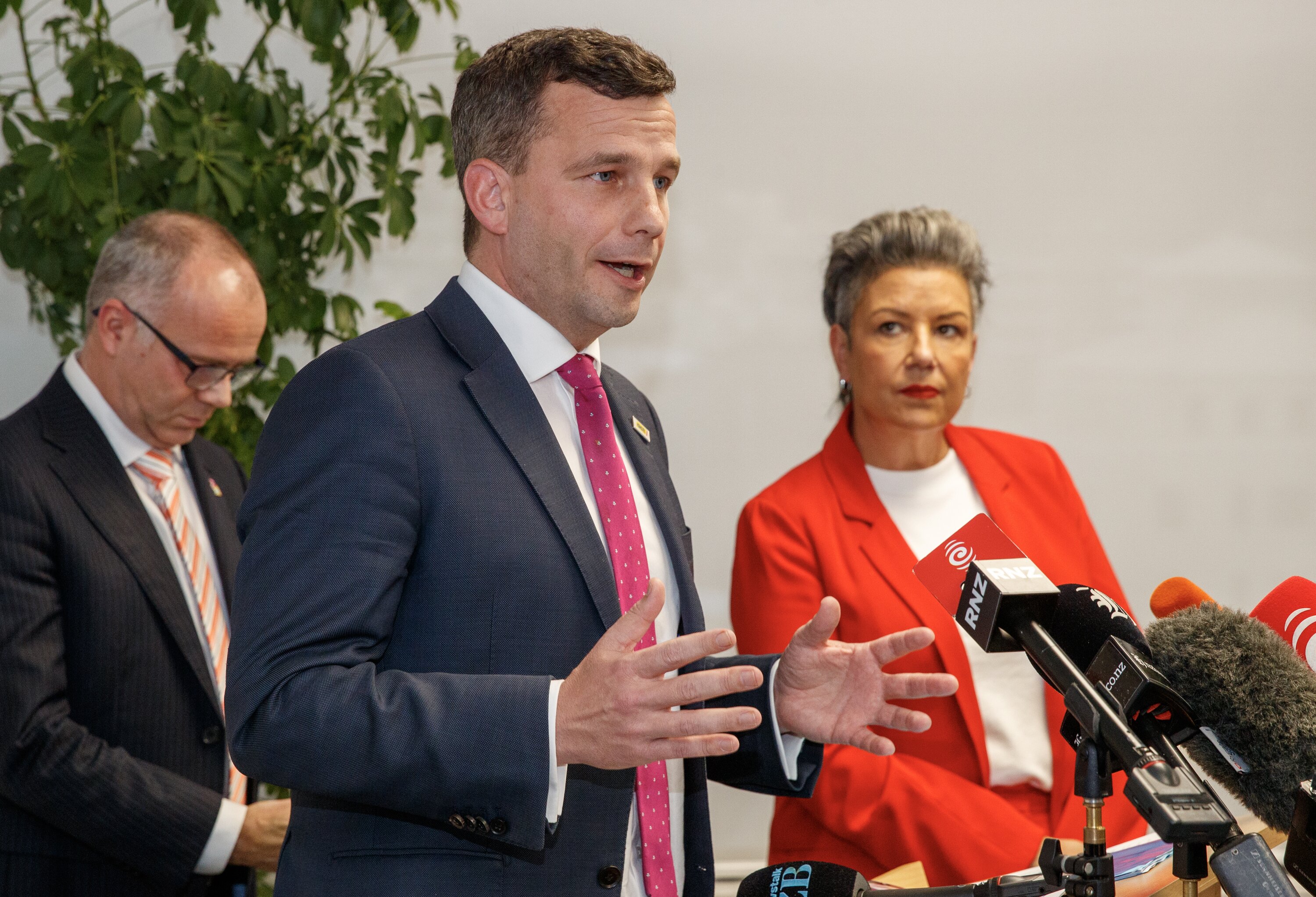 Associate Health Minister David Seymour during his presentation at Pharmac in Wellington. Photo / Mark Mitchell