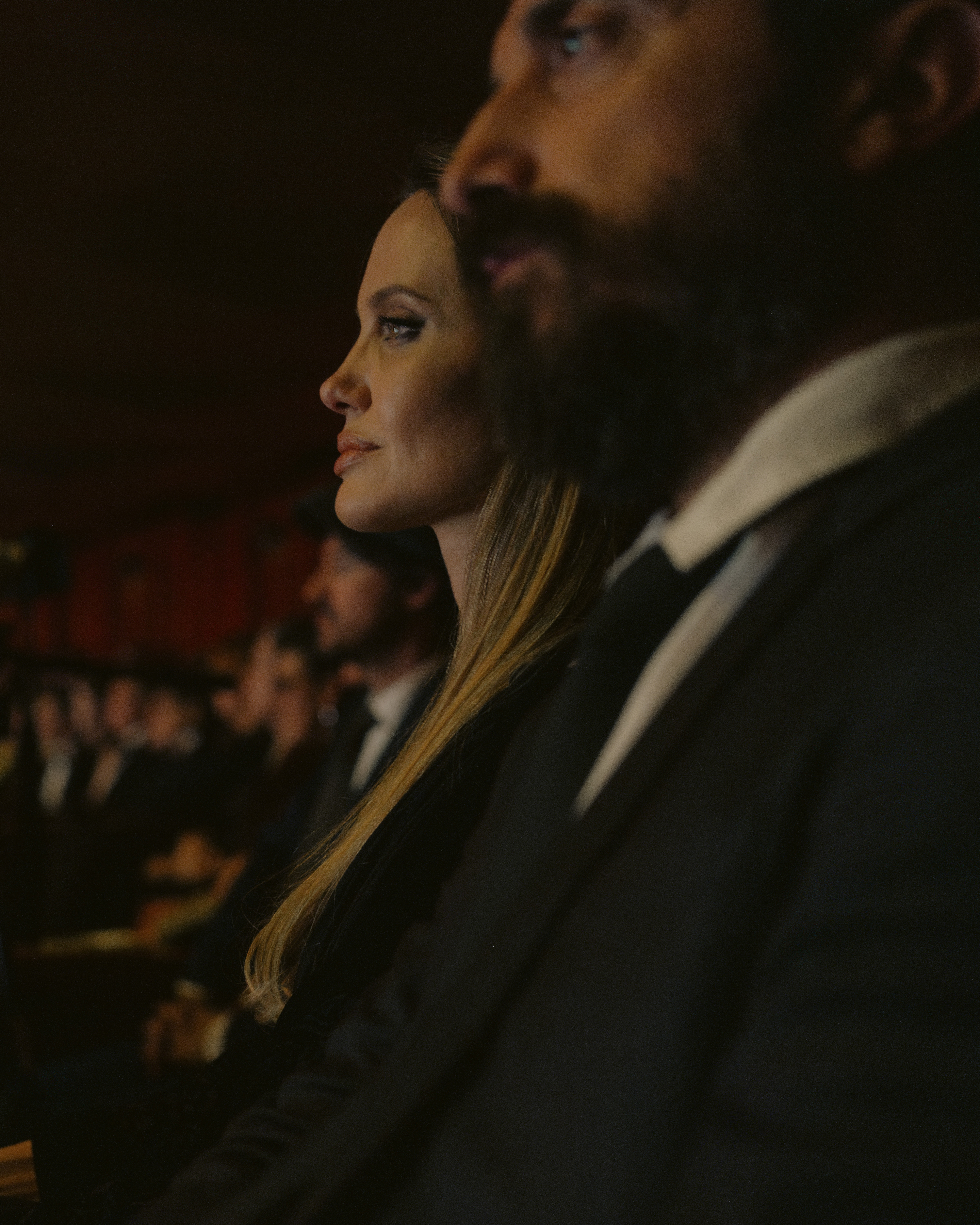 Jolie and Larraín at the Met. “There’s an authenticity here that is beautiful,” Jolie said. “There’s a poetry to it all.” Photo / Sasha Arutyunova, The New York Times