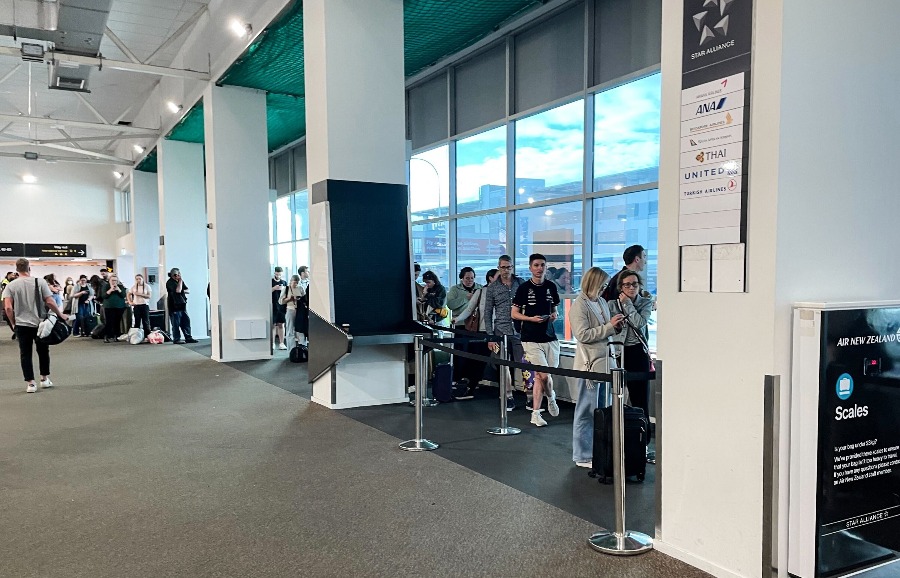 Auckland Airport says processing times for travellers have improved. Photo / Azaria Howell