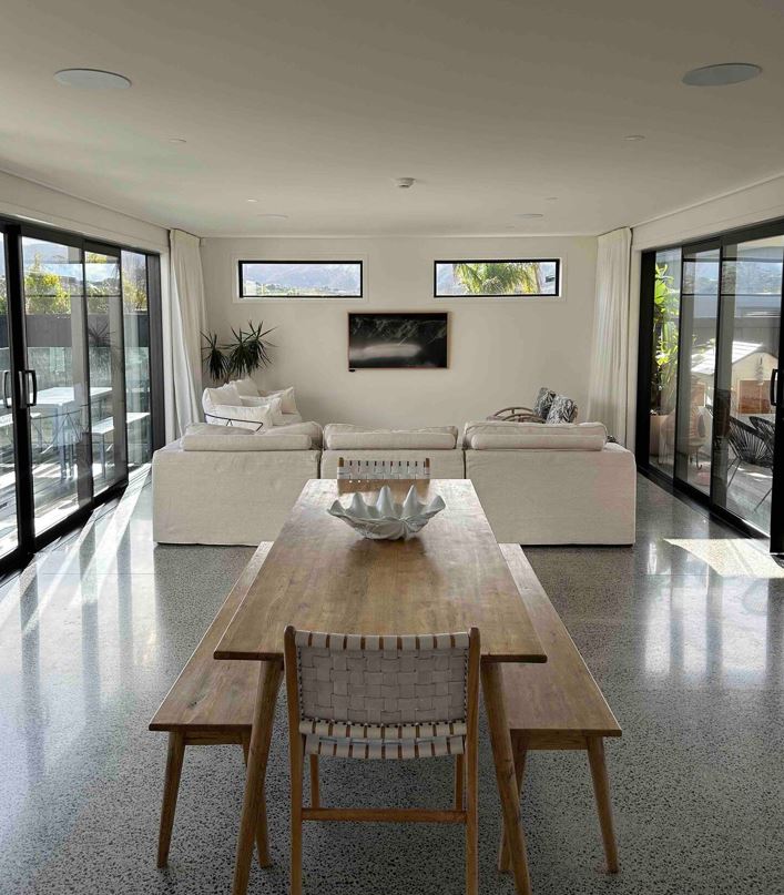 Shaun Johnson and Kayla Johnson’s Mangawhai holiday home. Photo / Supplied