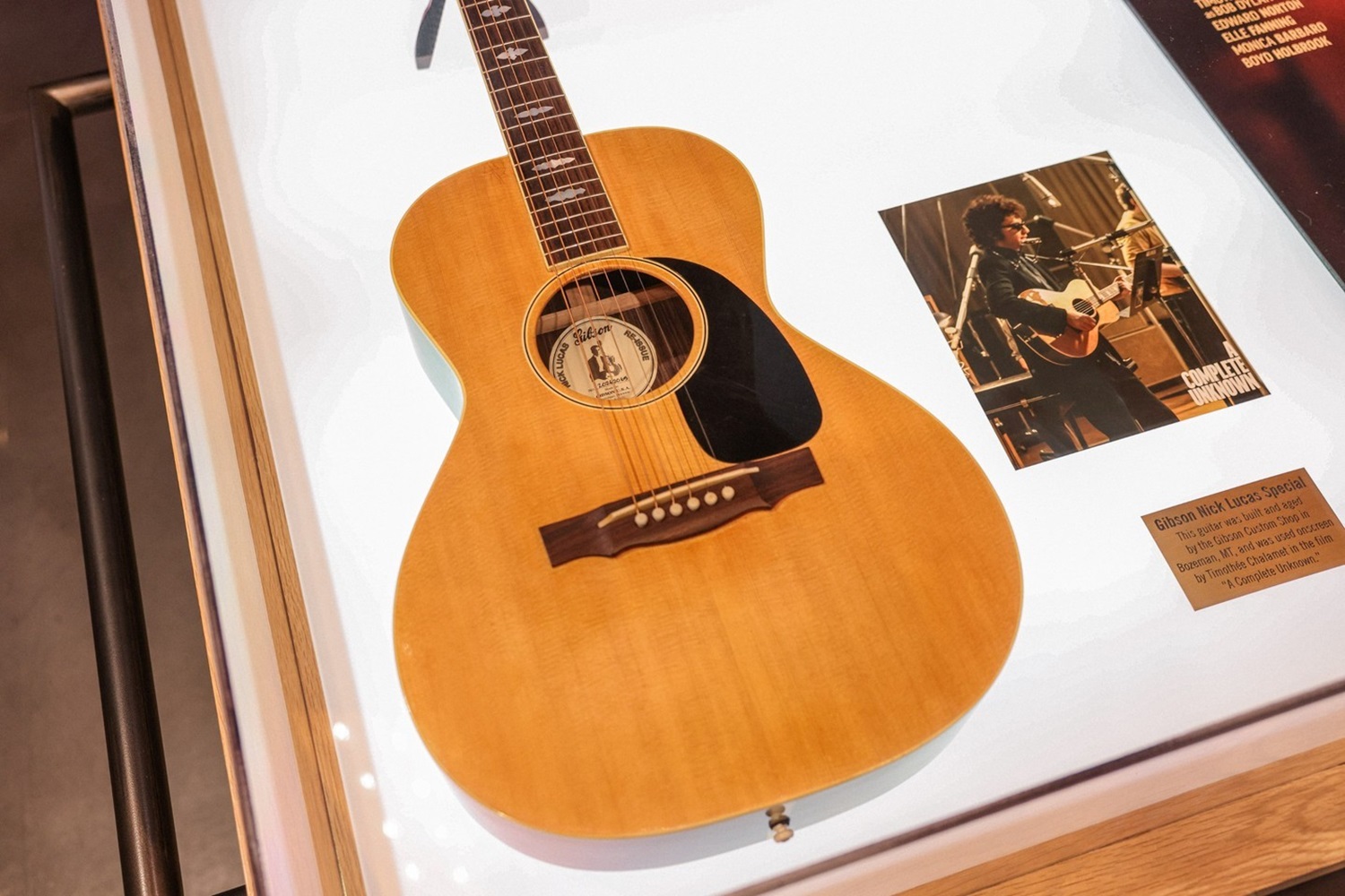 One of the Gibson guitars made in Nashville especially for film. Photo / @officialgibsongarage