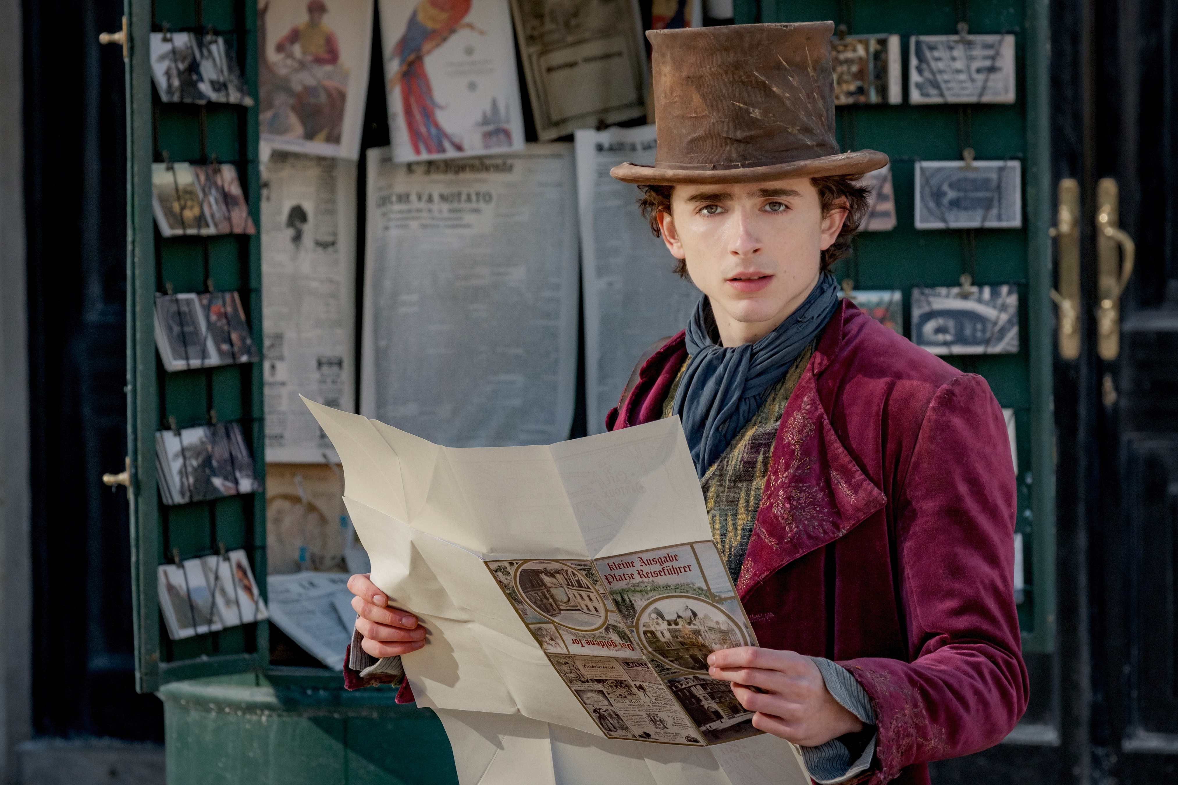 Timothee Chalamet in a scene from 