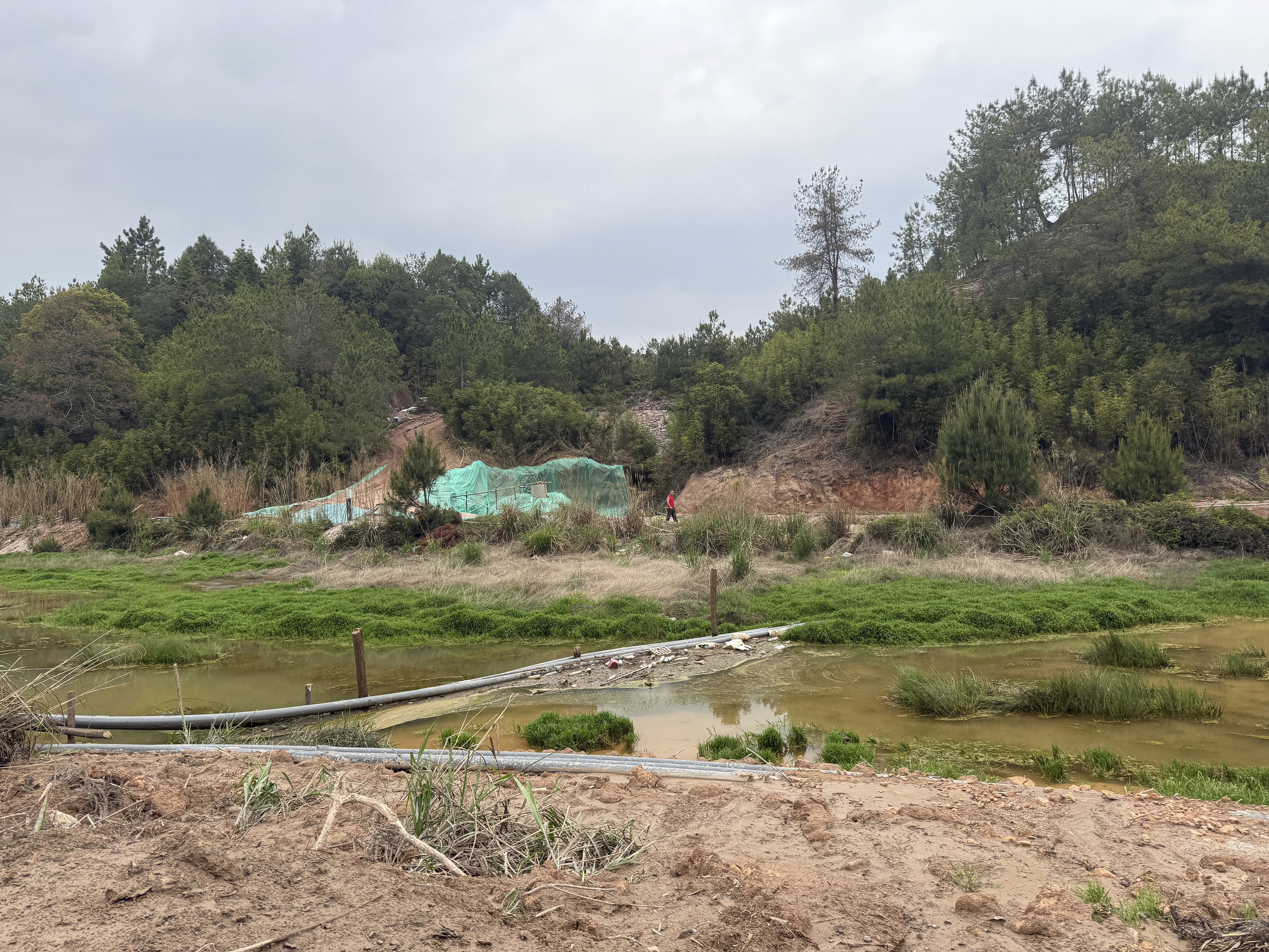 A mine for heavy rare earth metals outside Longnan in south-central China’s Jiangxi Province. The minerals are crucial for everything from electric cars to drones, robots and missiles. Photo / Keith Bradsher, The New York Times