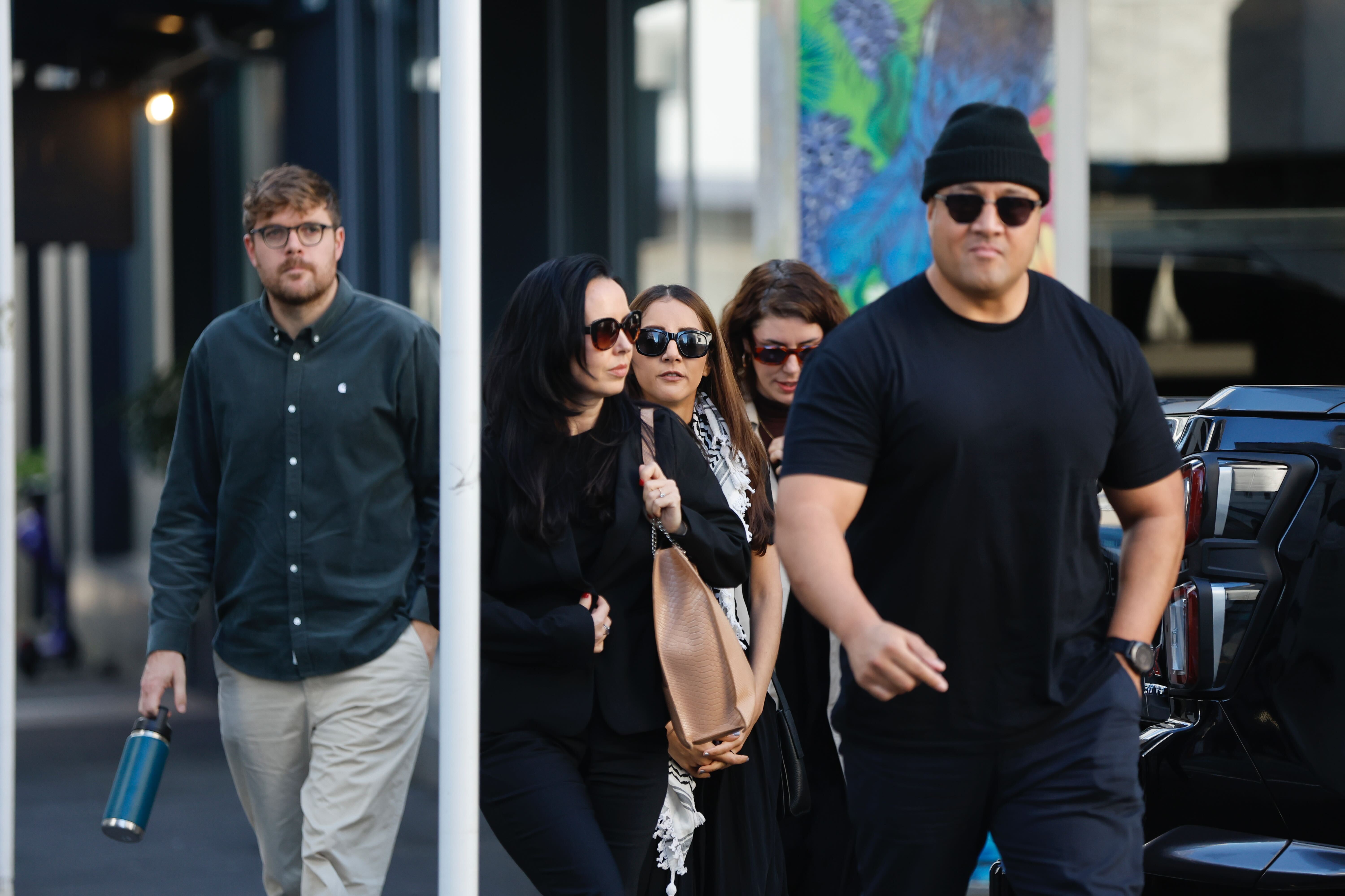 Former Green Party of Aotearoa MP Golriz Ghahraman has arrived at Auckland District Court, where she will be sentenced for shoplifting. Photo / Michael Craig
