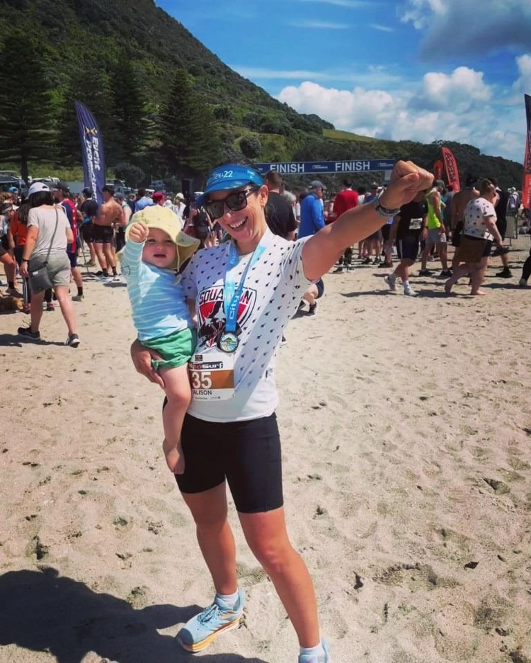 Ali Pottinger and son Sebastian. Photo / Supplied