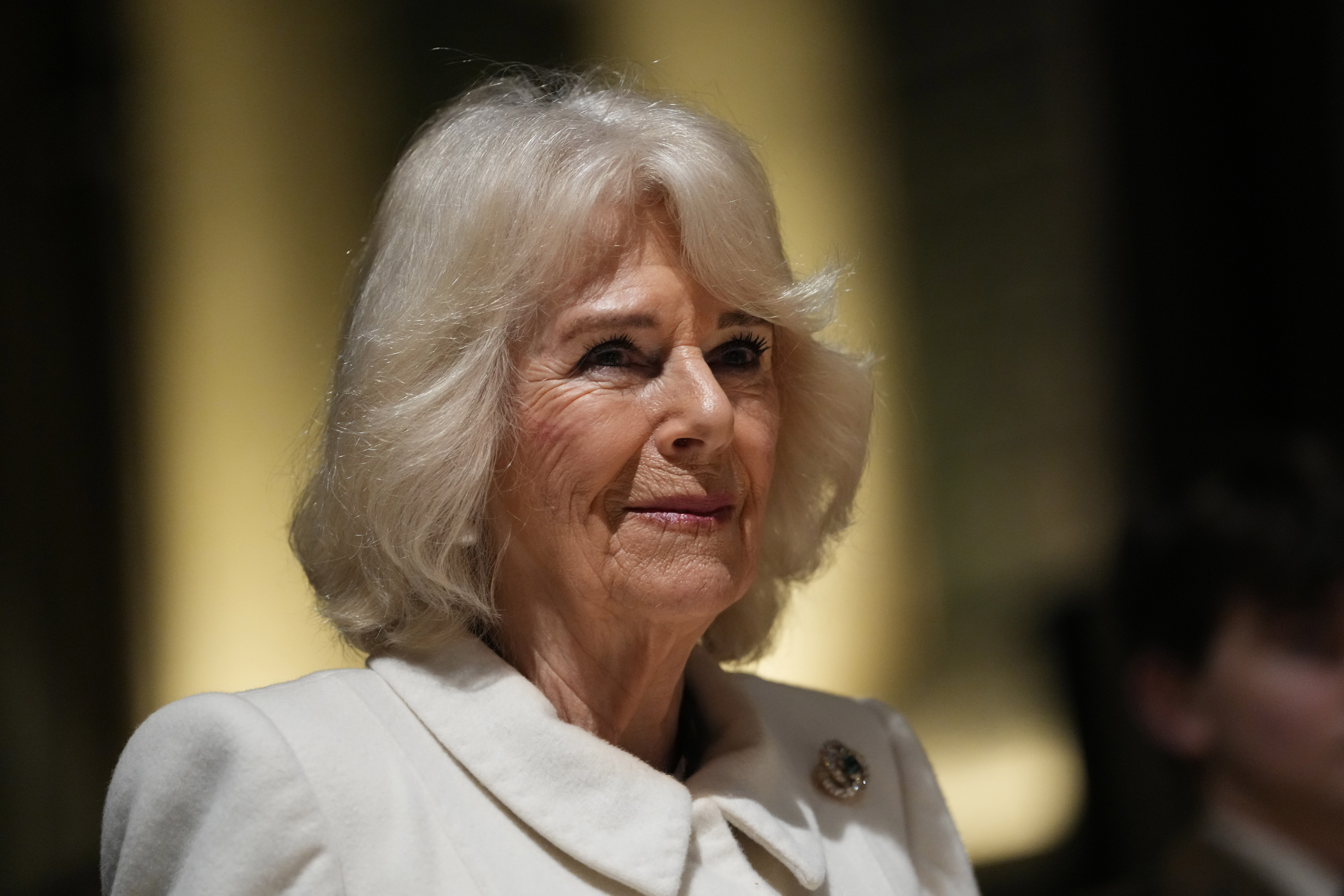 Britain's Queen Camilla attends a Musical Evening at Salisbury Cathedral. Photo / AP