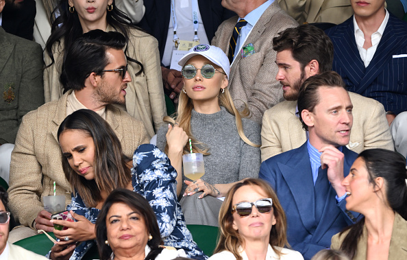 Ariana Grande spotted at Wimbledon without her engagement ring. Photo / Getty Images
