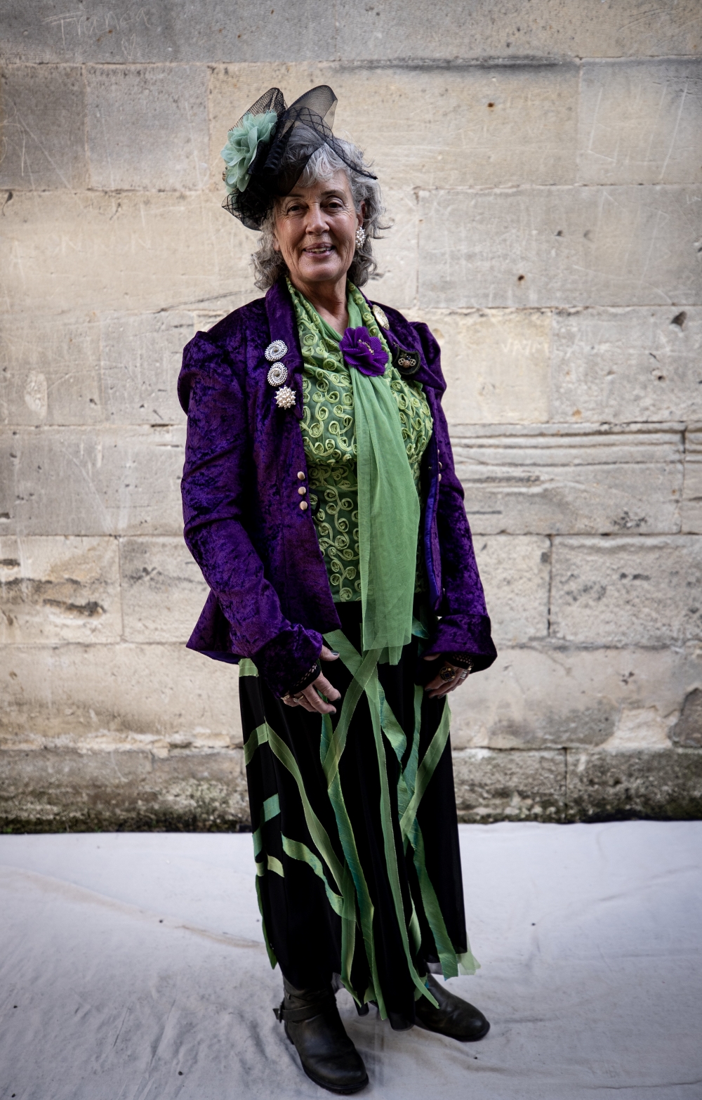 Jan Manson attends the Steampunk Festival 2024 in Oamaru. Photo / Dean Purcell