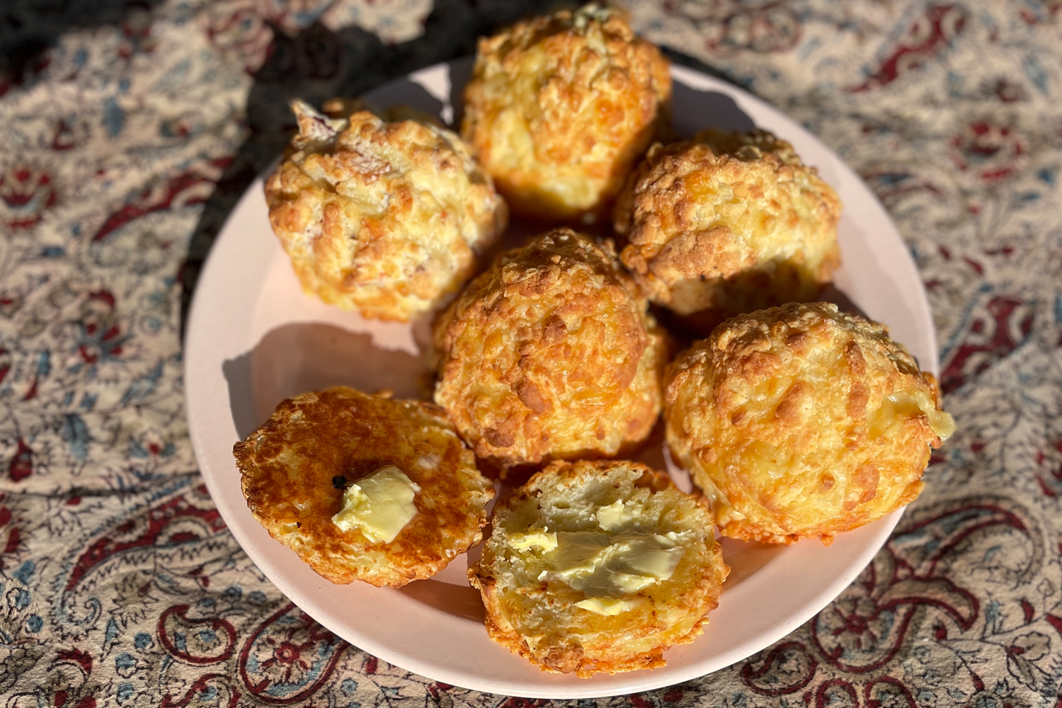 Rombus cheese scones.