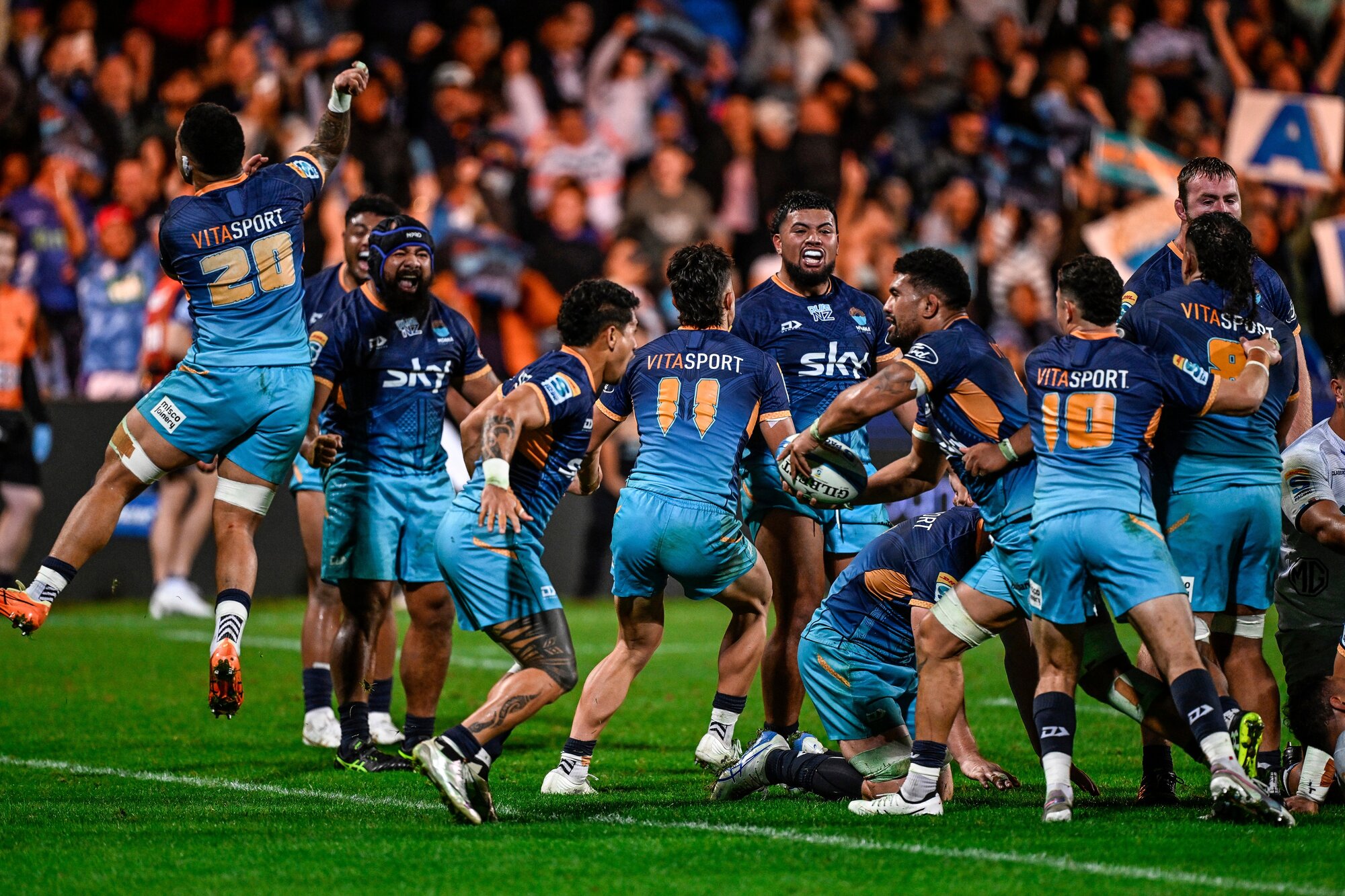 Moana Pasifika savoured their most successful campaign to date this year in their fourth Super Rugby Pacific season. Photo / Photosport