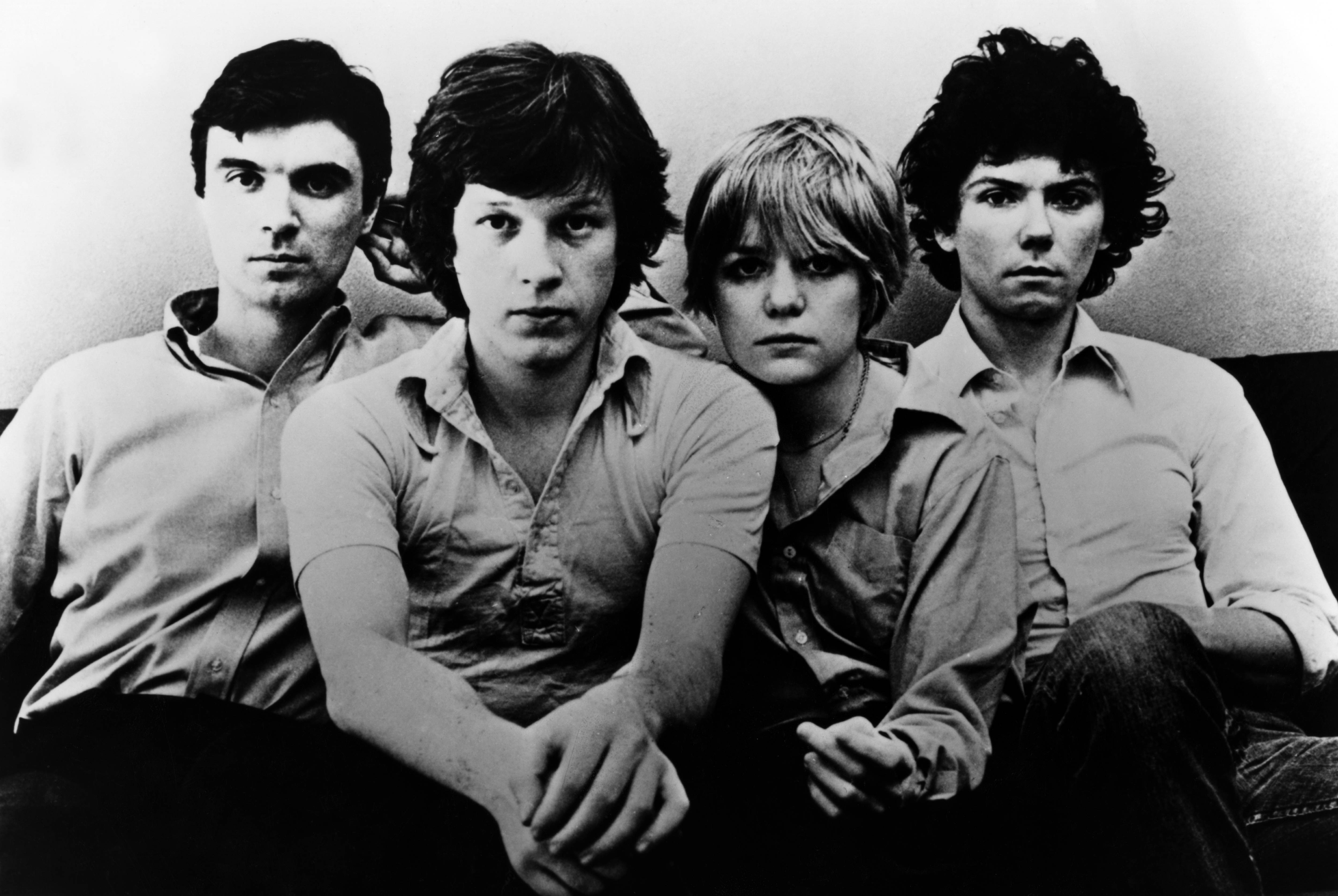 Talking Heads soon after their formation in 1975. From left, David Byrne, Chris Franz, Tina Weymouth and Jerry Harrison. Photo / Getty Images
