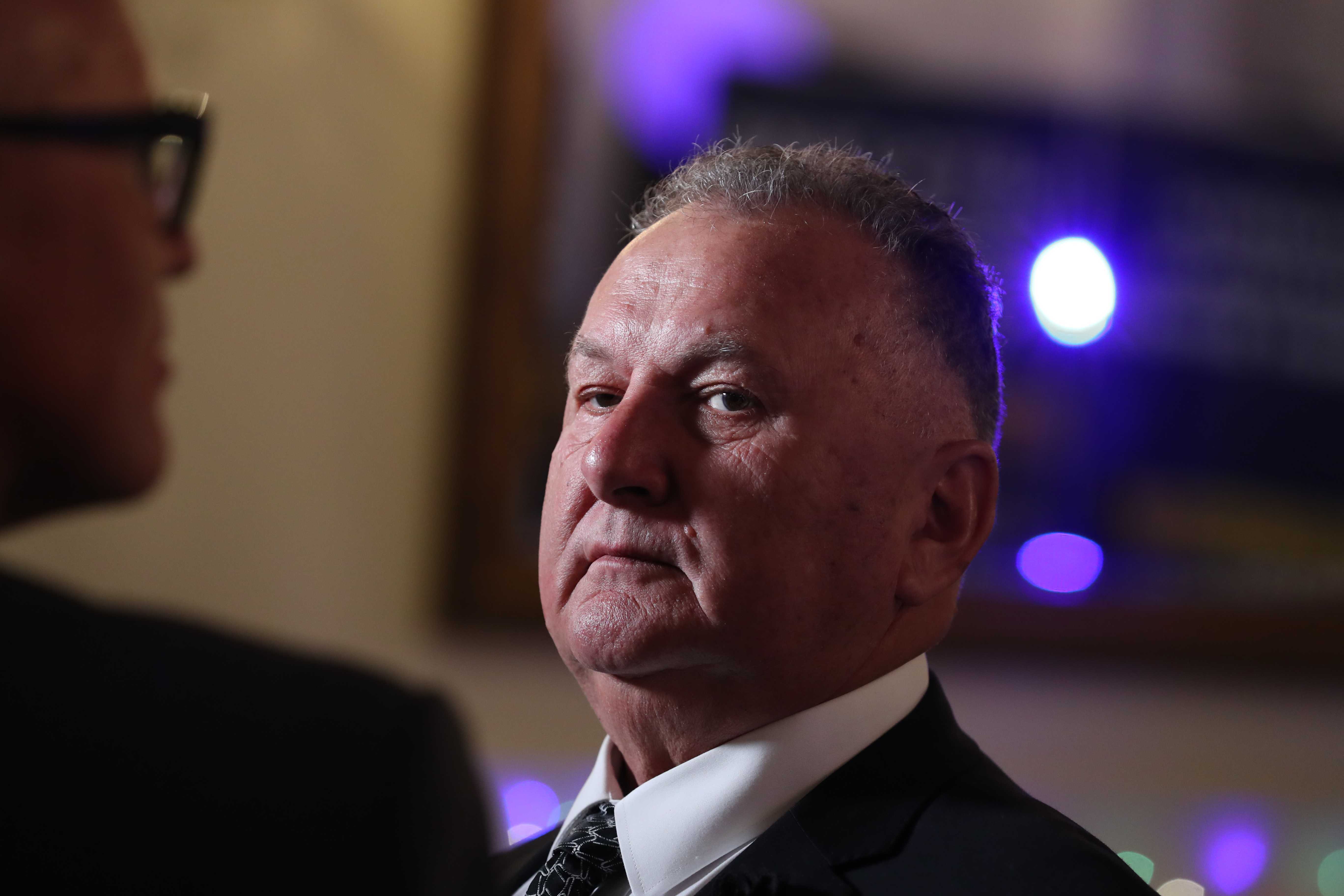 NZ First's Shane Jones on election night. Photo / Michael Cunningham