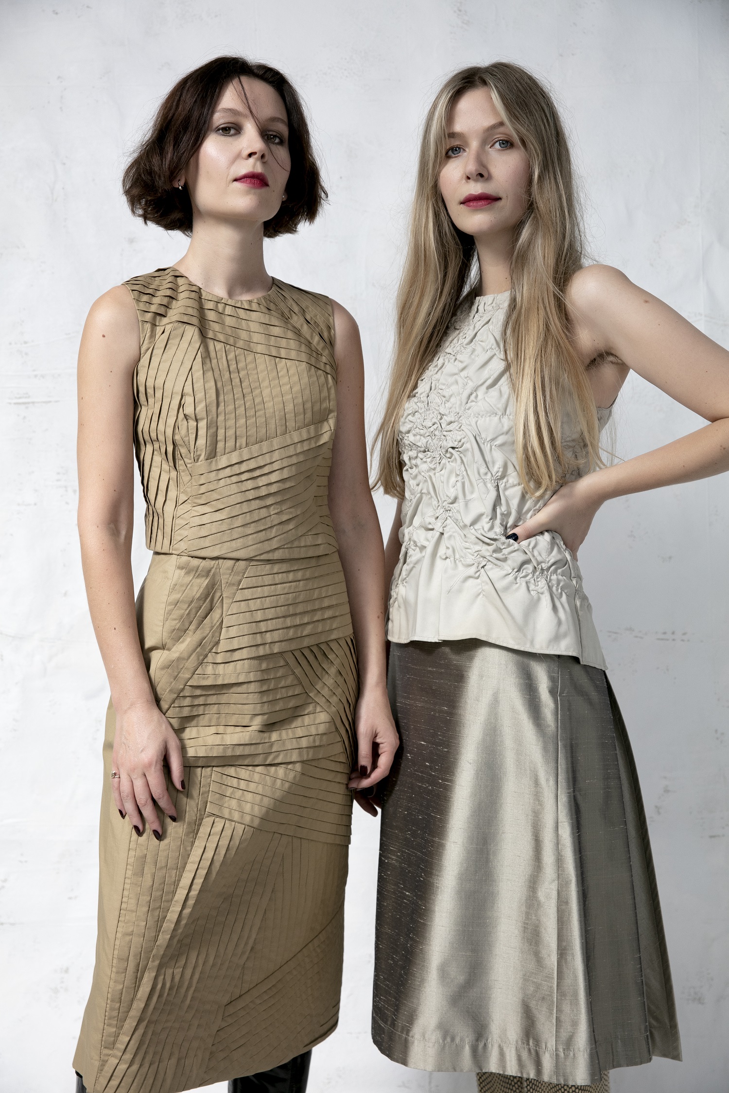 Clementine and Valentine Nixon wear pieces from Arts and Crafts spring/summer 1999 and Little Bull spring/summer 1998. Photo / Babiche Martens