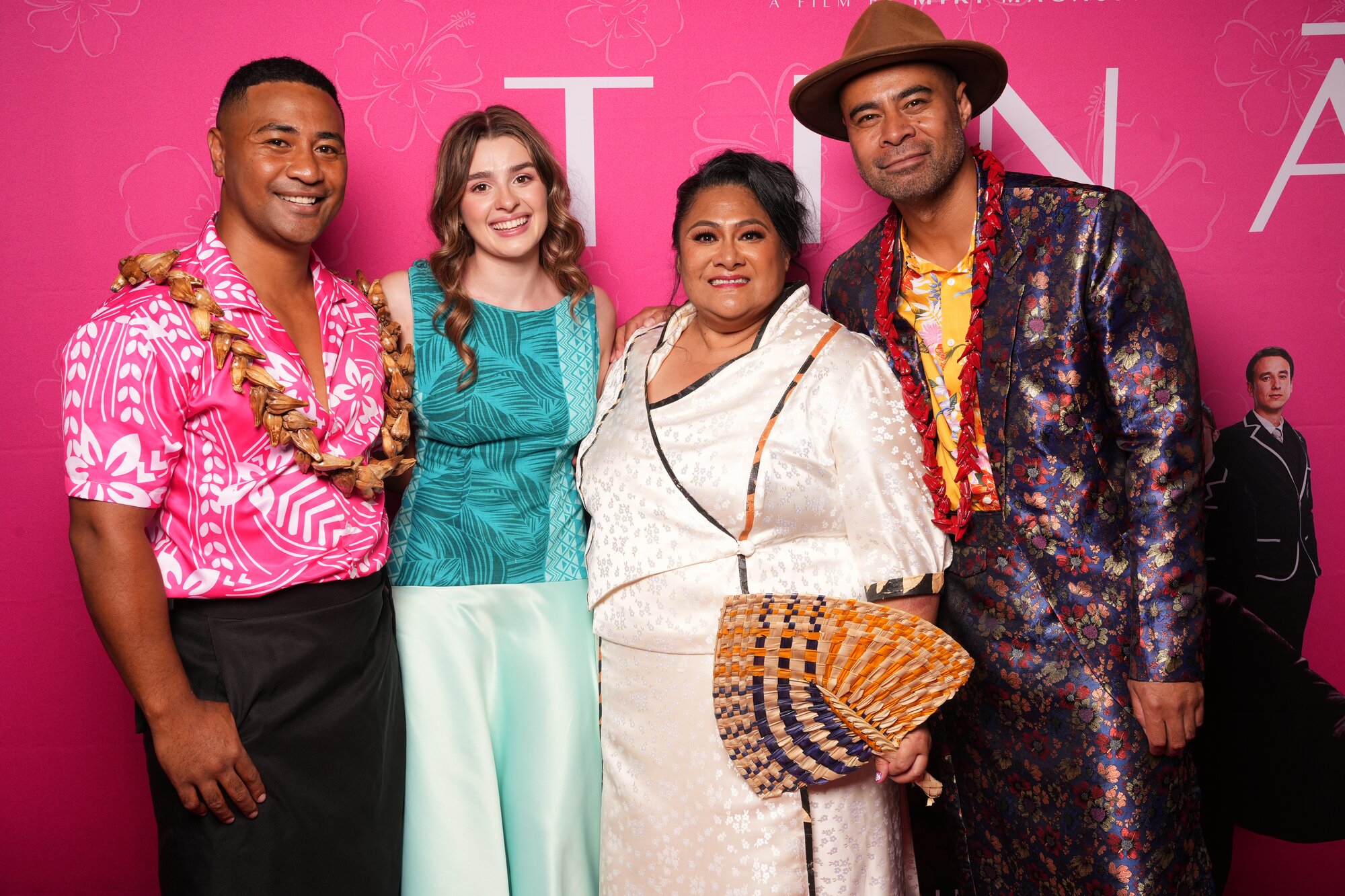 Tinā actors Beulah Koale, Antonia Robinson, Anapela Polata'ivao and director Miki Magasiva. Photo / Robert Trathen