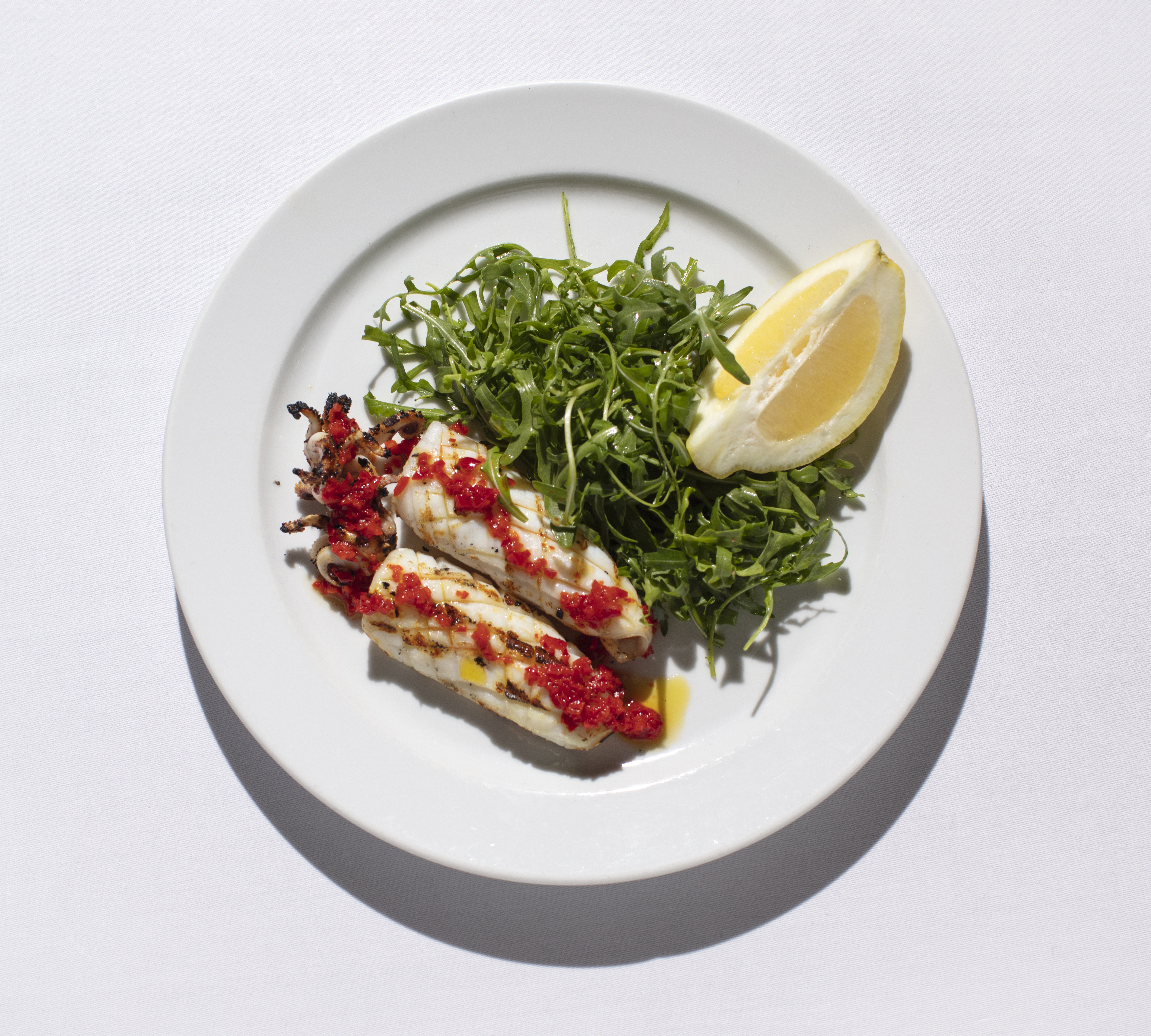 The squid on the menu at The River Cafe. Photo / Supplied