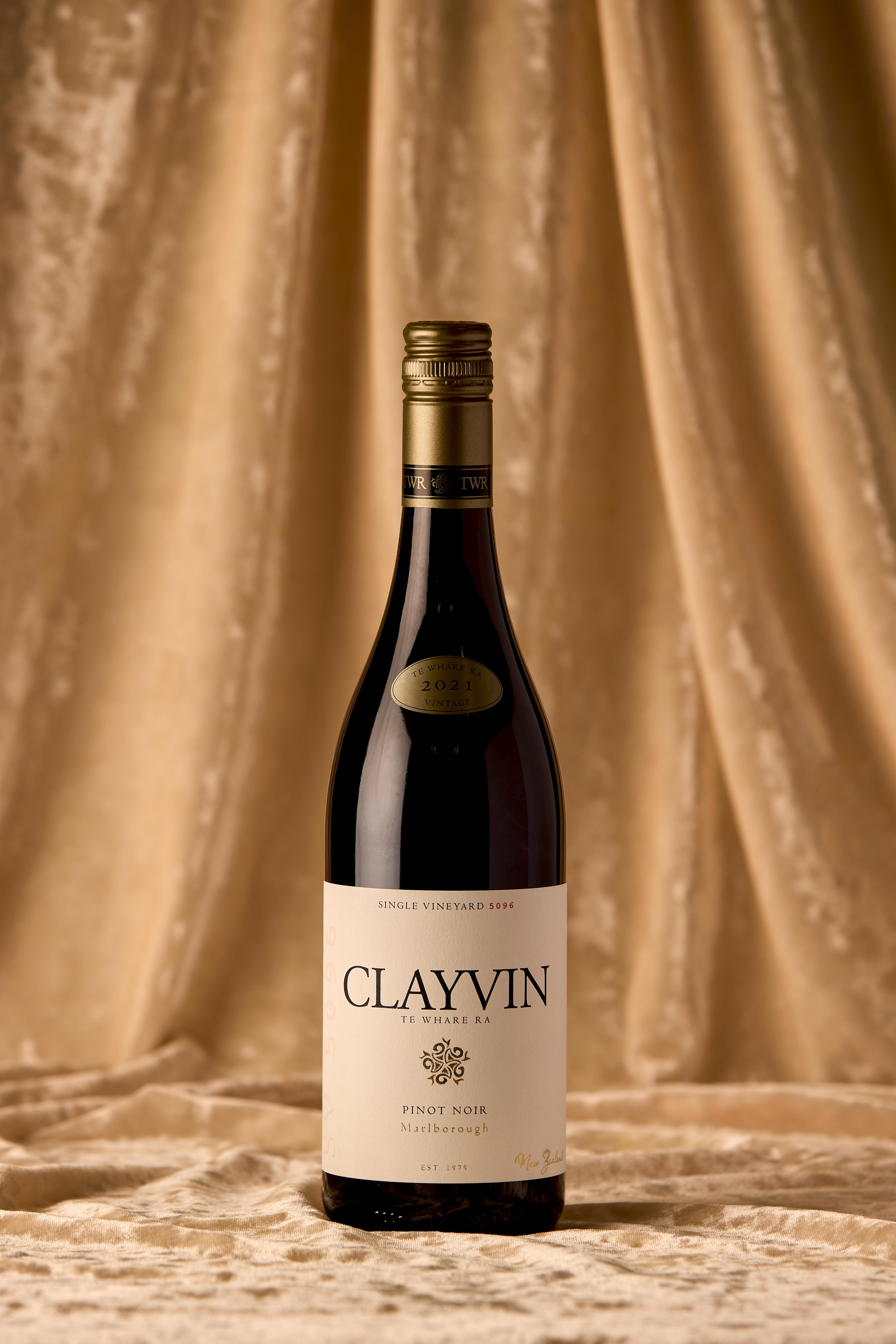 Te Whare Ra Clayvin Marlborough Pinot Noir 2021. Photo / Babiche Martens